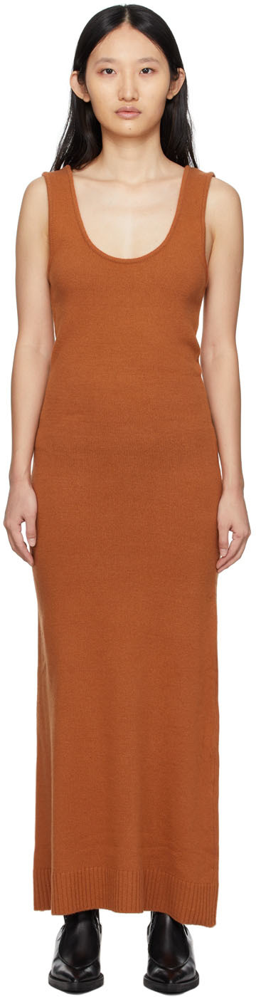 Orange Knit Dress