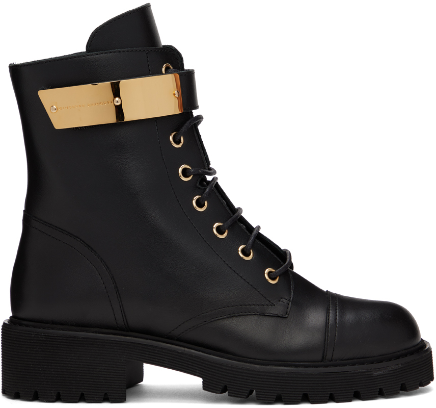 Giuseppe Zanotti Alexa Leather Ankle Boots In Black