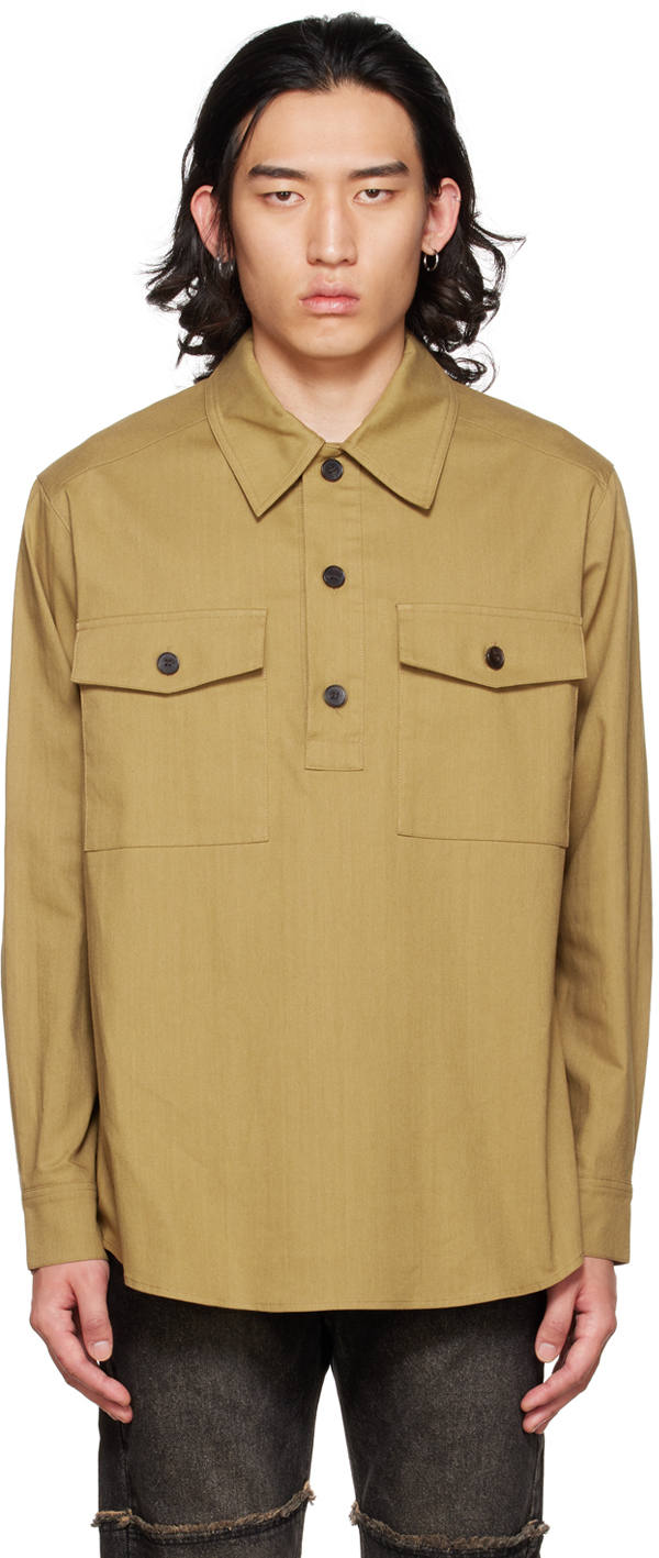 SSENSE Exclusive Beige Patch Pocket Polo