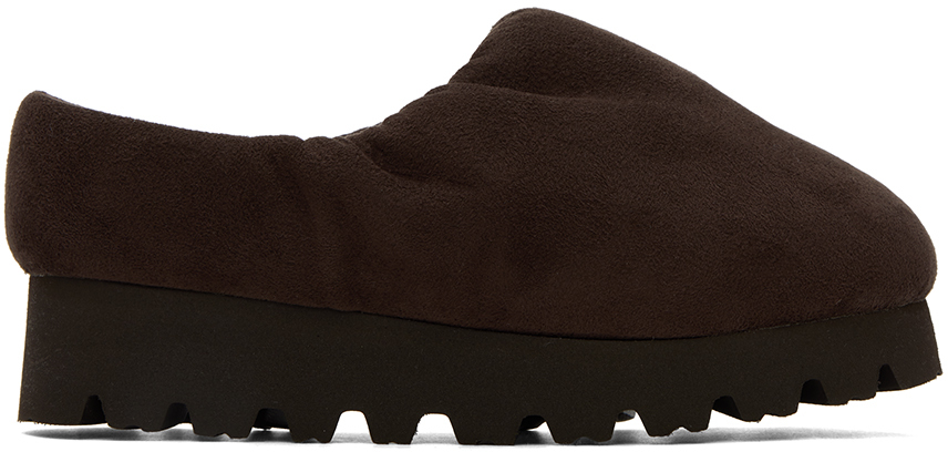 Yume Yume Brown Camp Loafers In Chocolate Suede