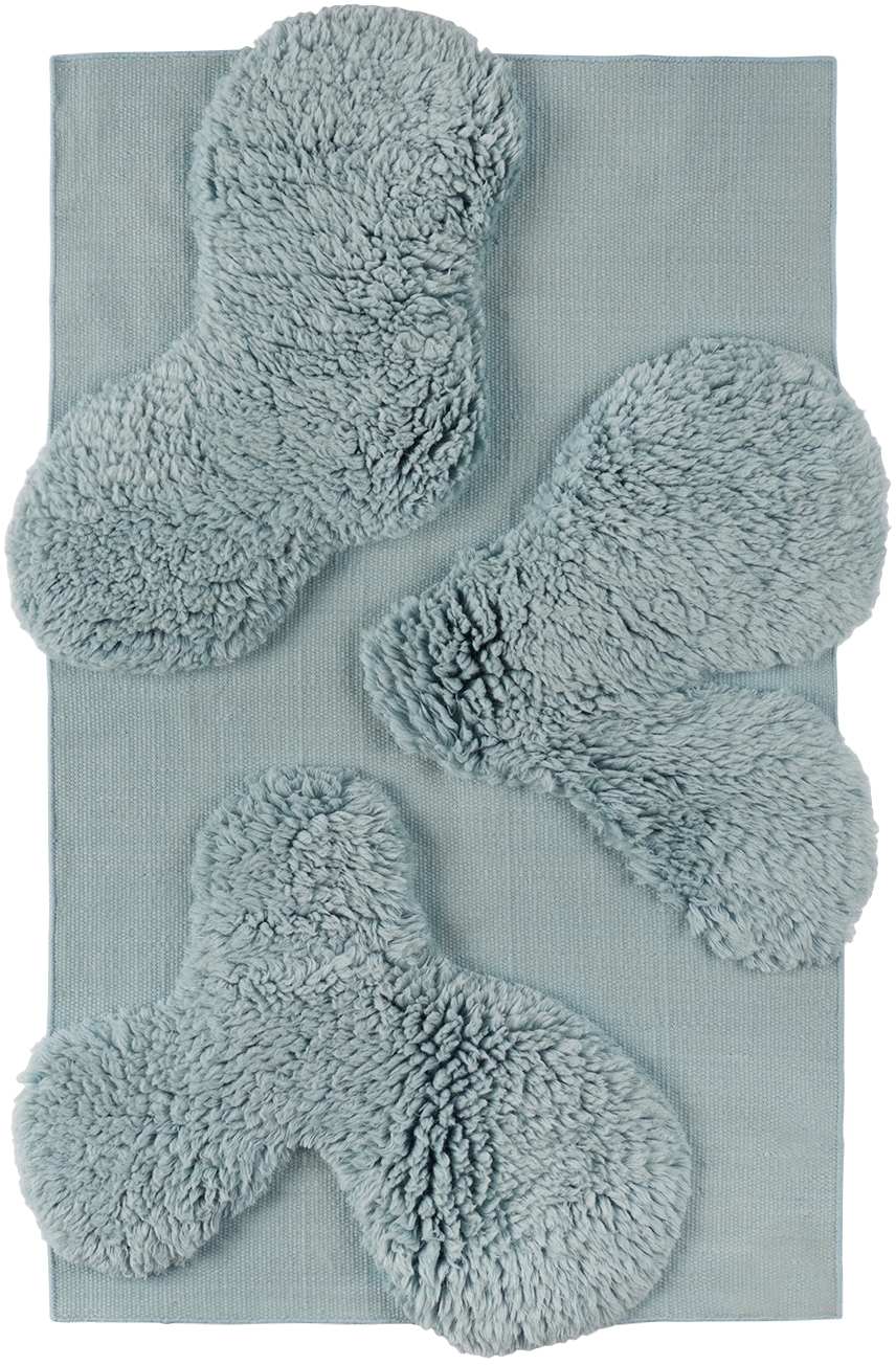 Mush Studios Ssense Exclusive Blue Small Orca Rug