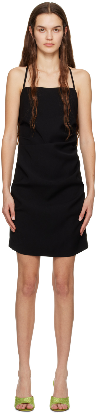 Black Criss-Crossing Minidress