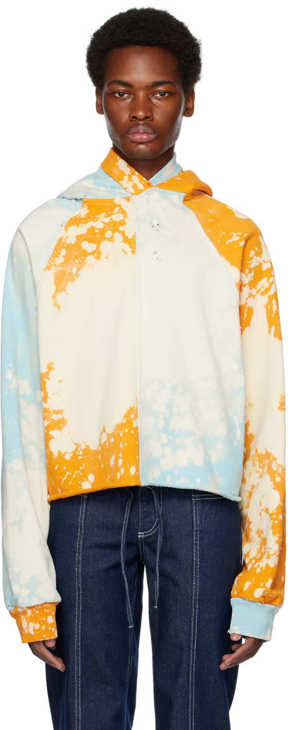 Blue & Orange Bi-Color Hoodie