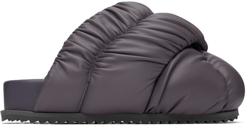 Yume Yume Purple Tent Mules In Graphite