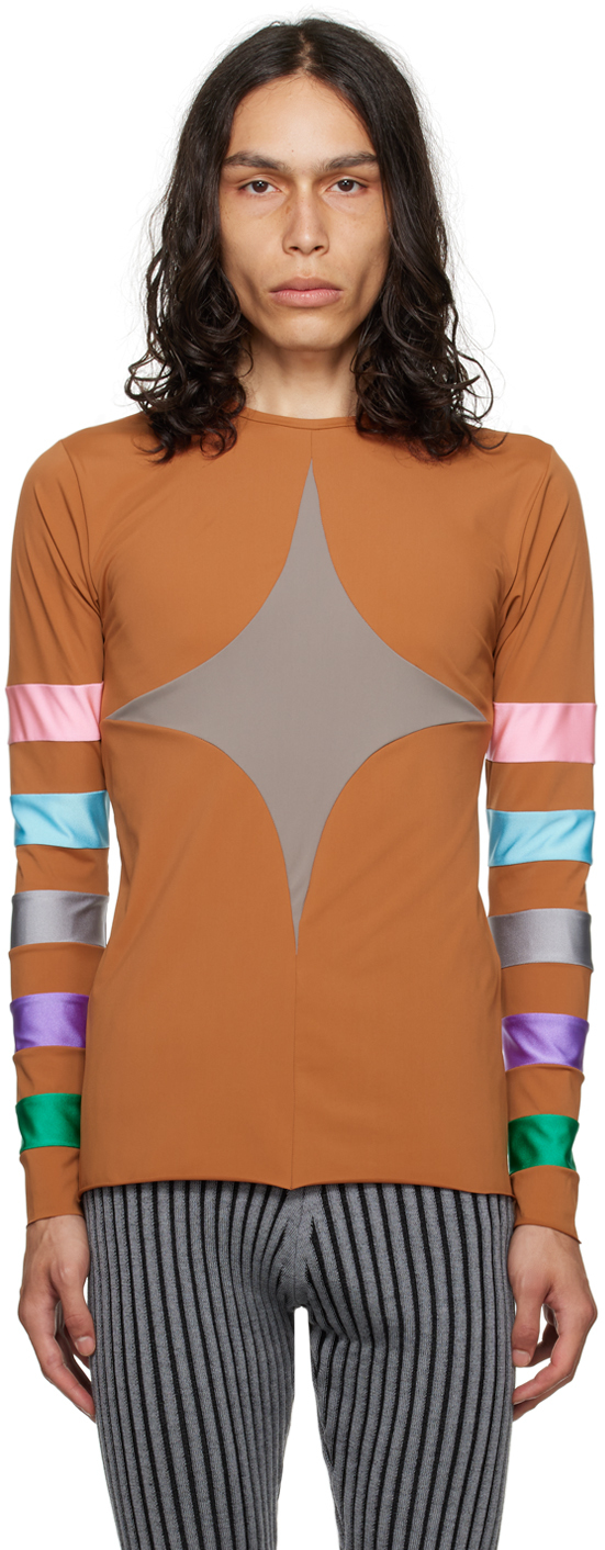 SSENSE Exclusive Brown Long Sleeve T-Shirt