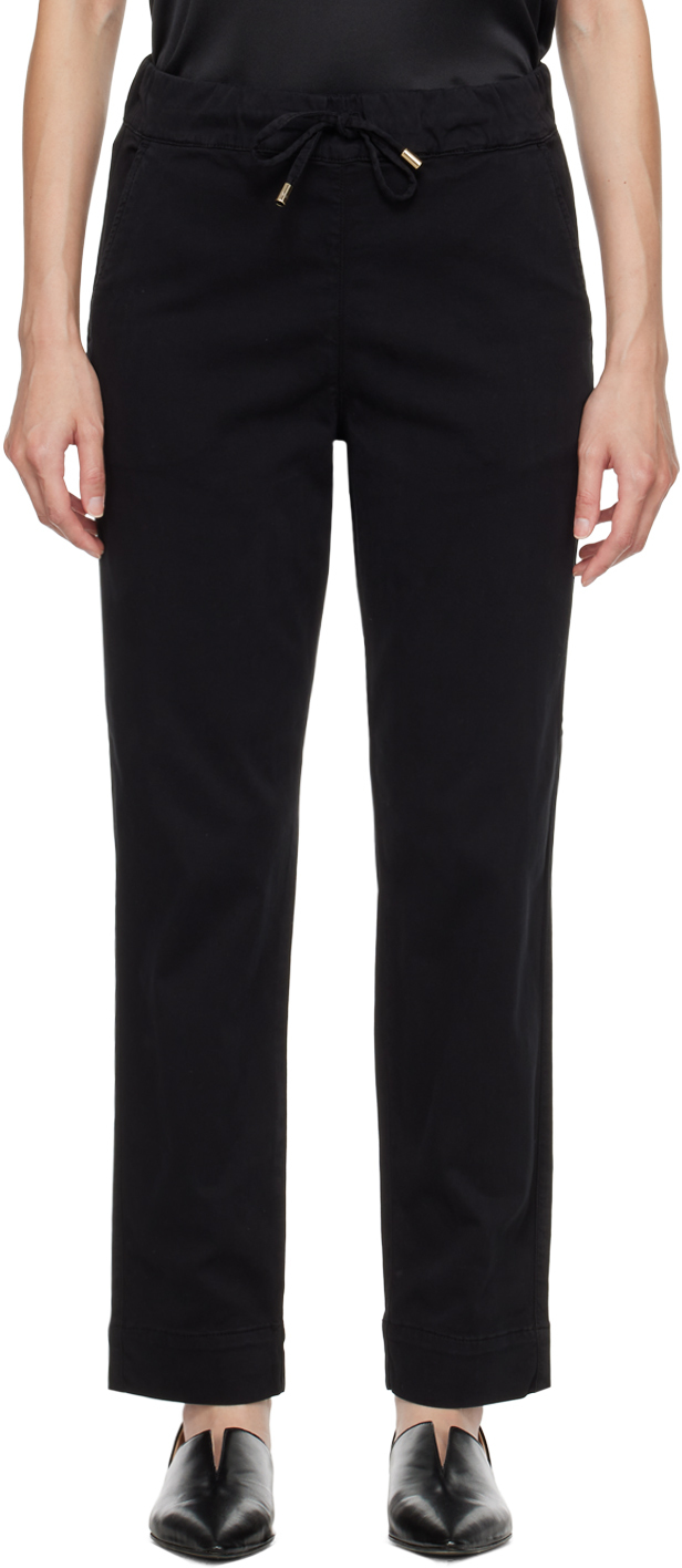 Max Mara Black Terreno Lounge Pants In 008 Black