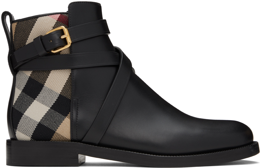 Black House Check Boots
