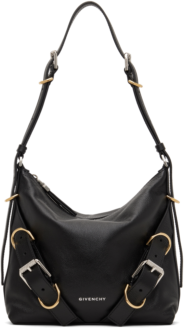 Givenchy Black Voyou Crossbody Bag In 001-black