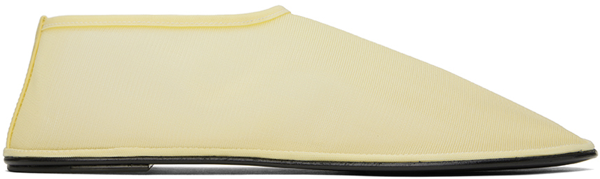 The Row Yellow Sock Slippers In Pale Yellow