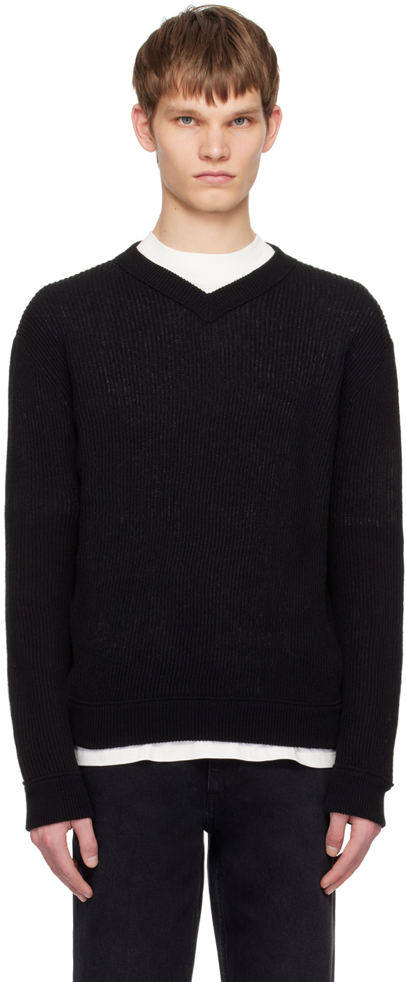 THE ROW BLACK CORBIN SWEATER