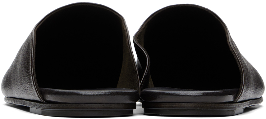Shop The Row Brown Nicco Loafers In Dbr Dark Brown