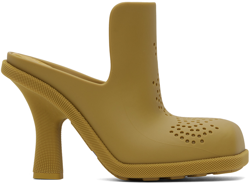 Yellow Rubber Highland Mules