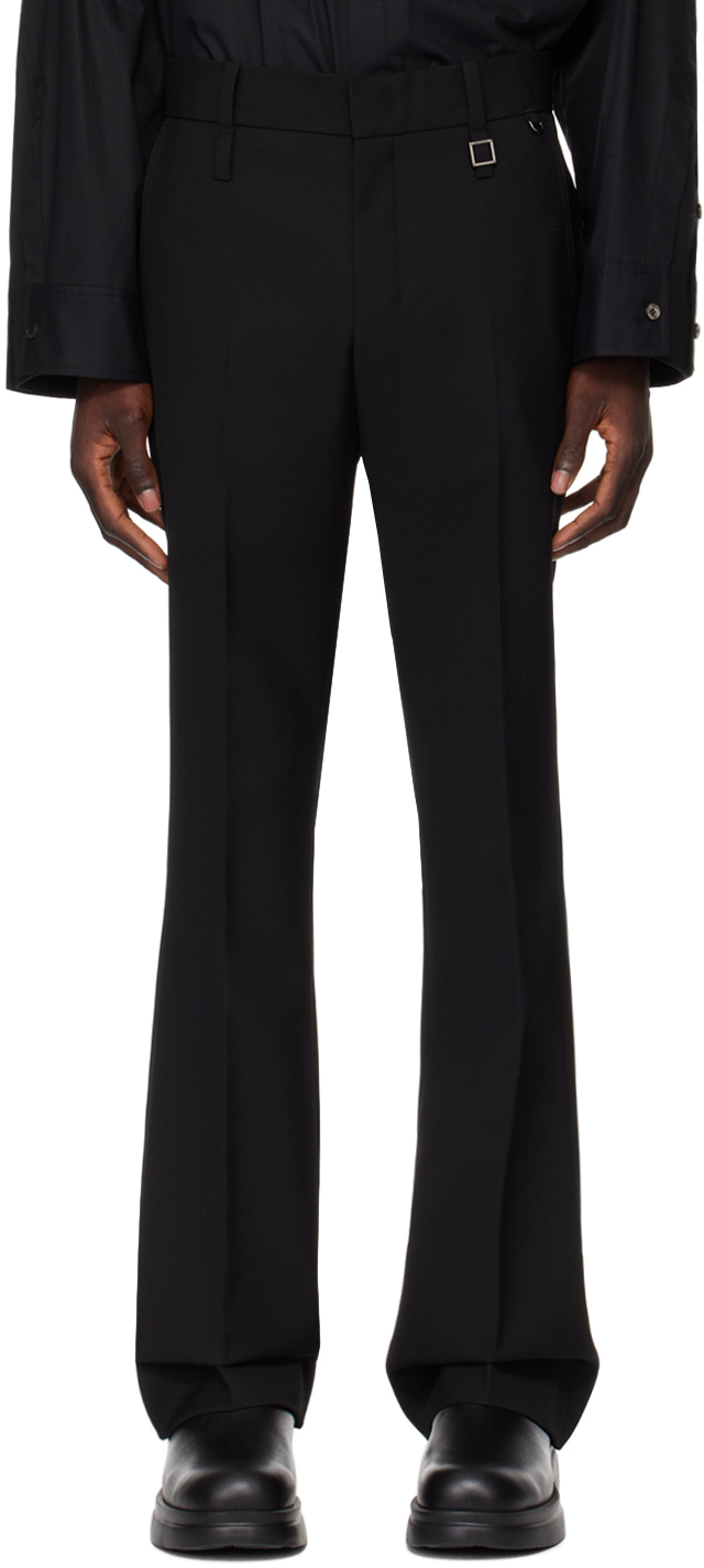 Black Boot-Cut Trousers