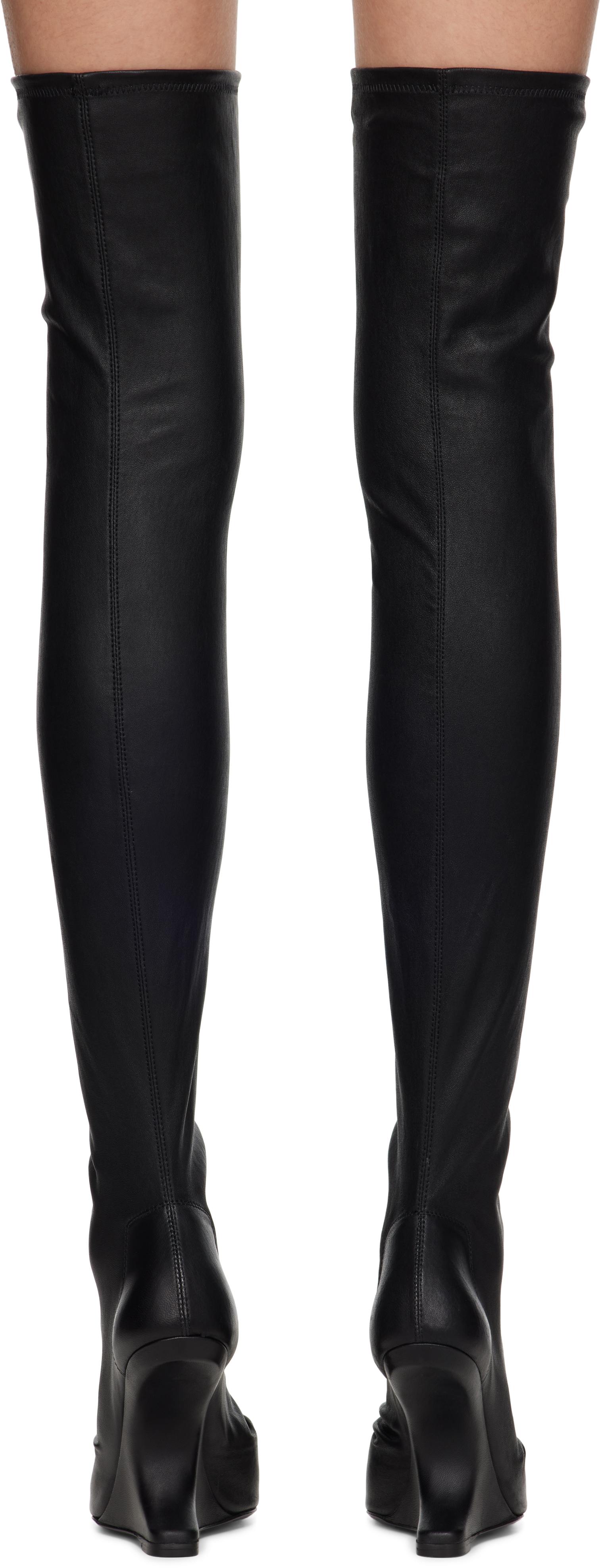 Shop Rick Owens Black Porterville Cantilever 11 Tall Boots In 09 Black
