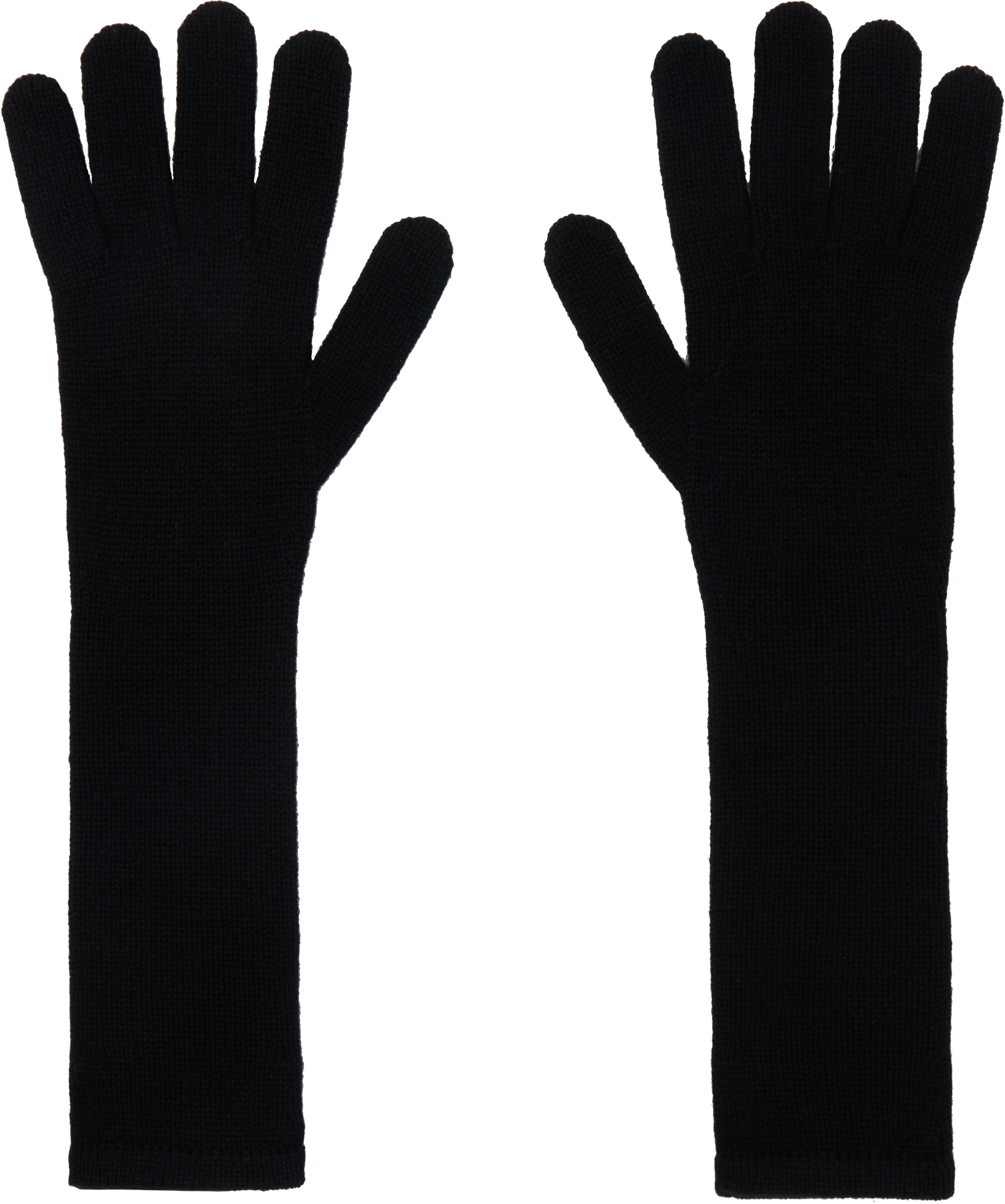 Max Mara Black Mmjock Gloves In 012 Black