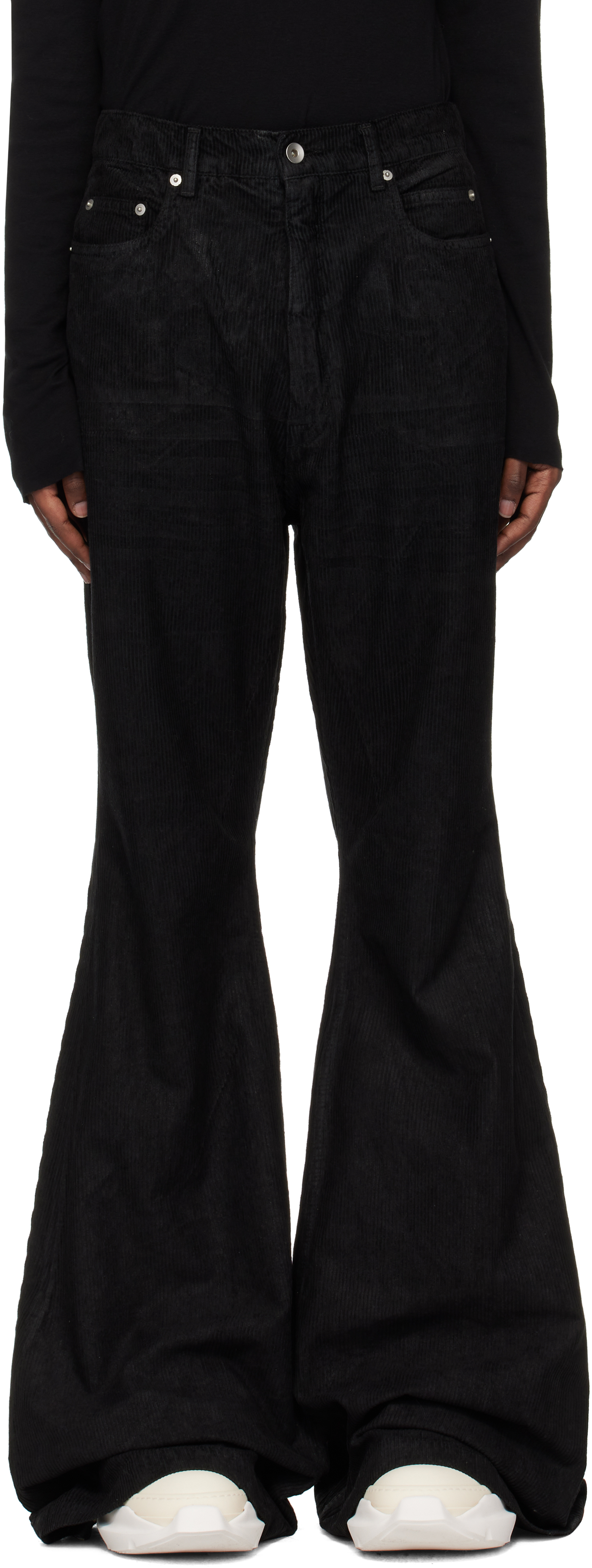 Black Porterville Bolan Bootcut Trousers