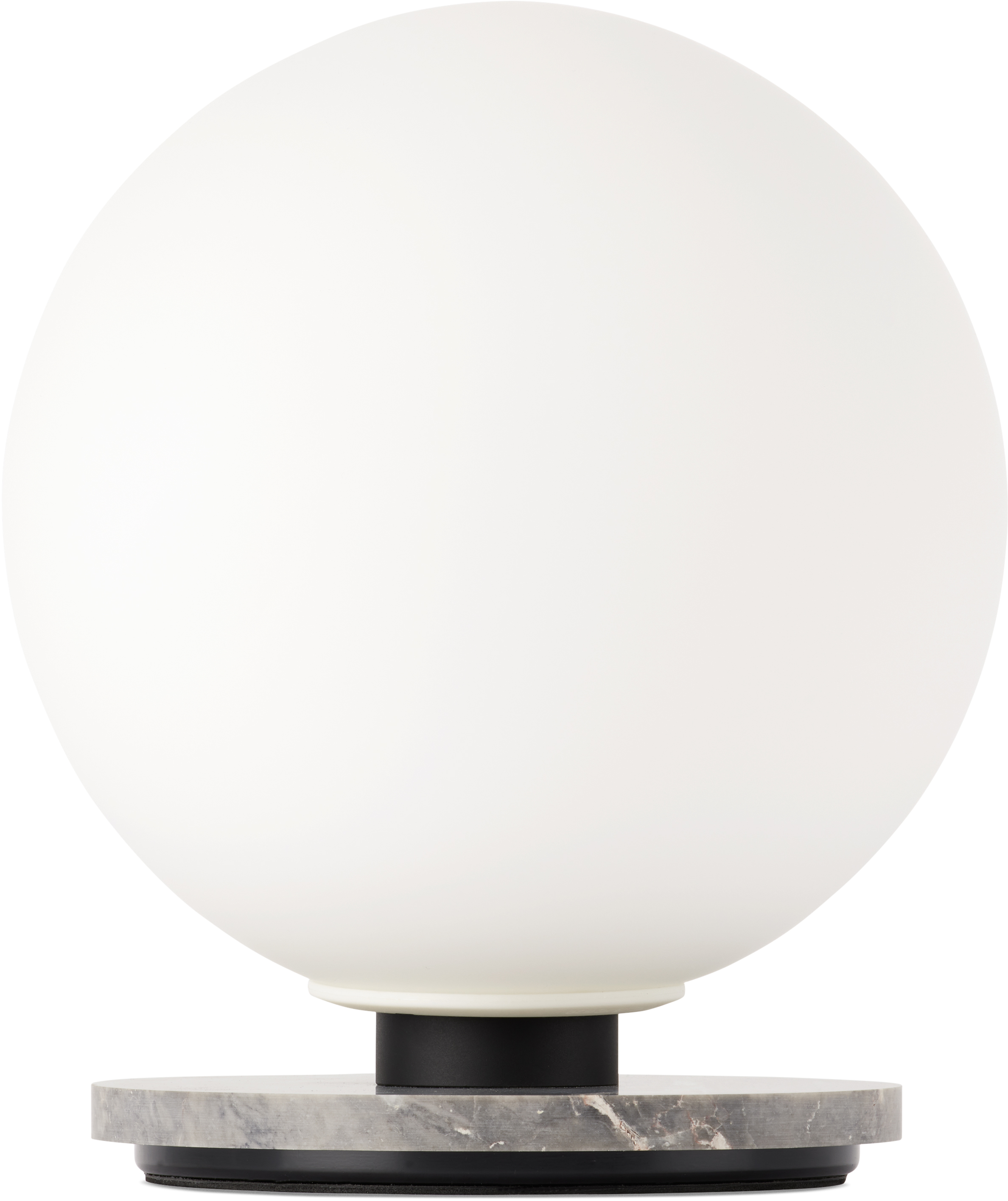 Audo Copenhagen White & Gray Tr Bulb Table Lamp In Grey Marble
