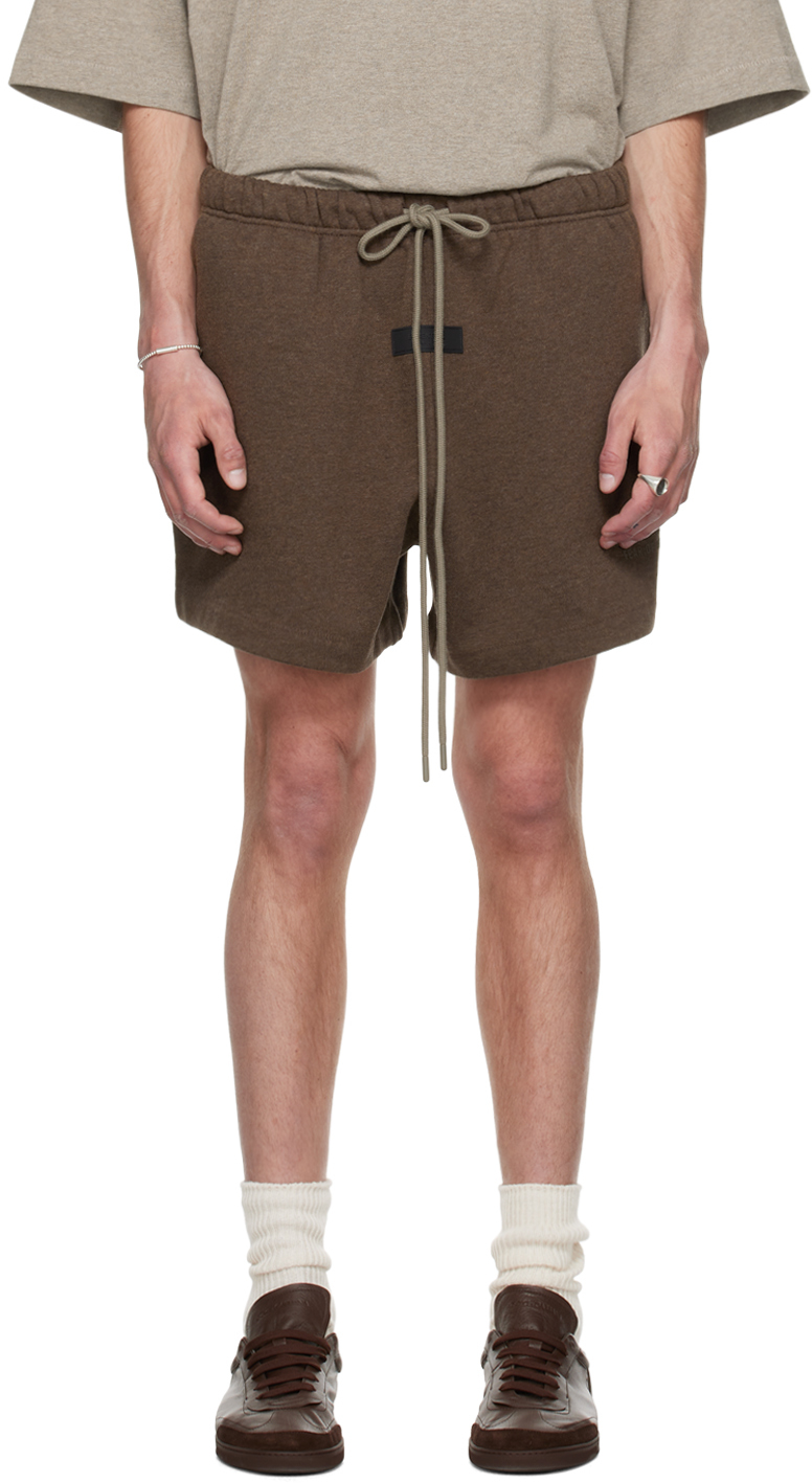 Essentials Brown Drawstring Shorts