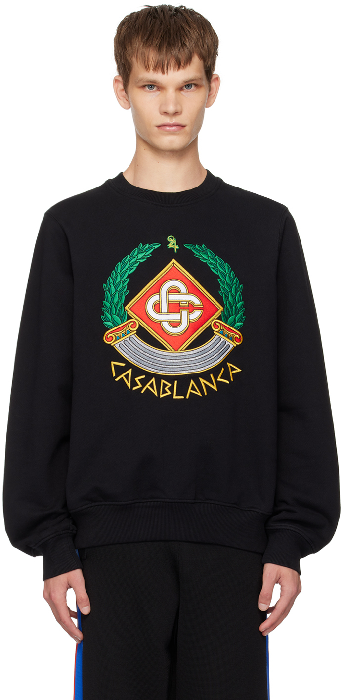 Casablanca Casa Crest-embroidered Sweatshirt In Casa Crest