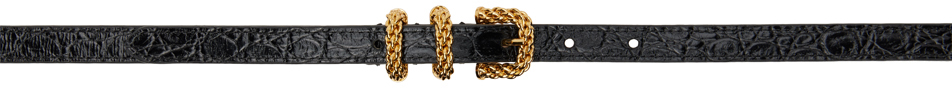 By Far Black Kat Circular Belt In Bk001 Black