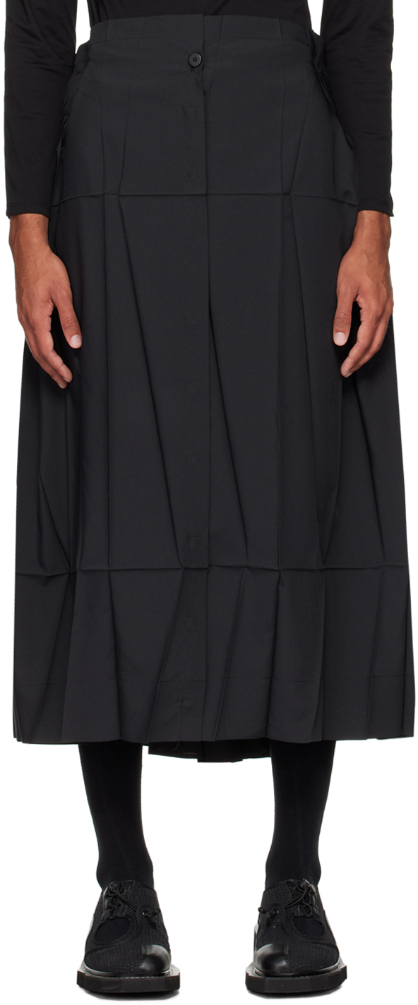 Black Solid Trousers