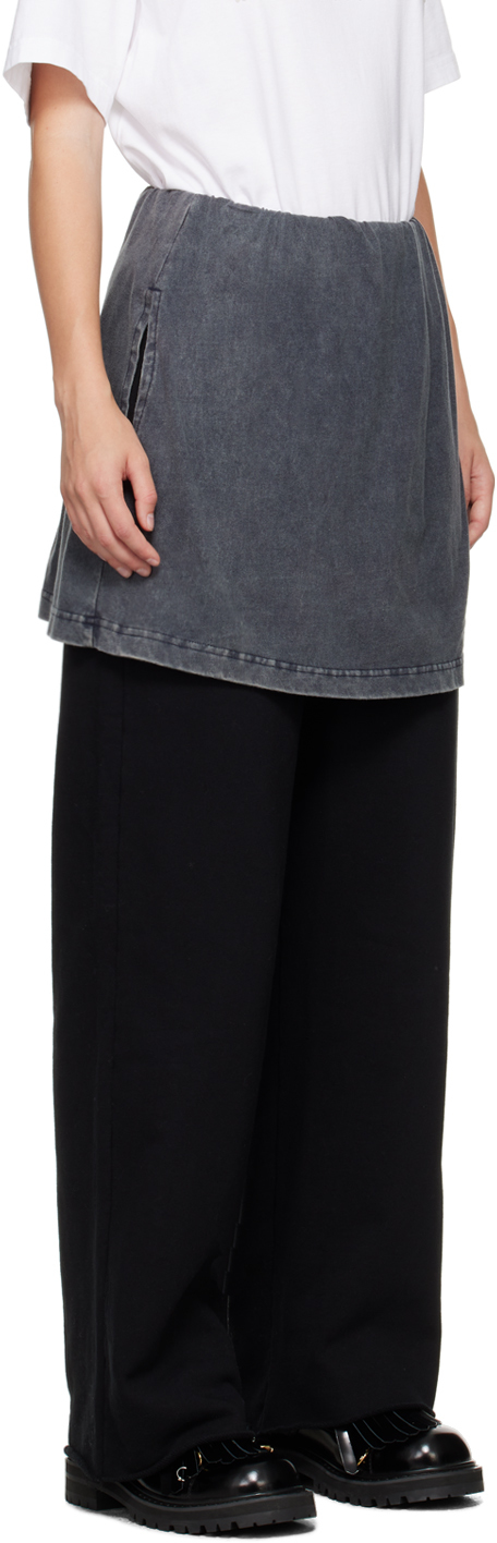 Shop We11 Done Black Layered Lounge Pants