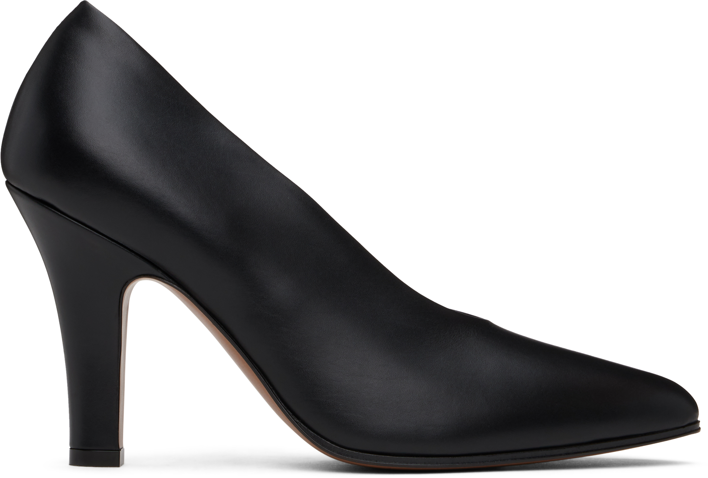Shop The Row Black Prudens Heels In Blk Black