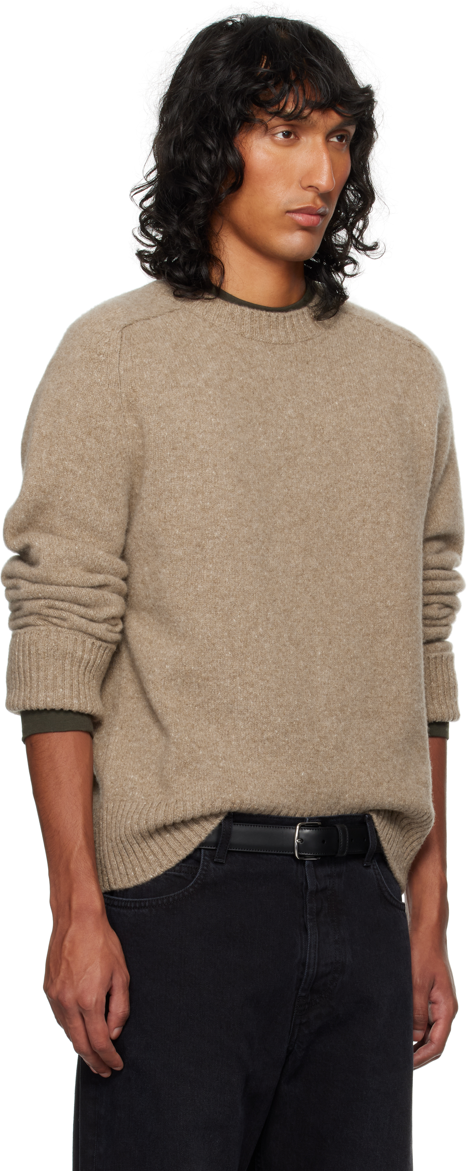THE ROW TAUPE MANSELL SWEATER 