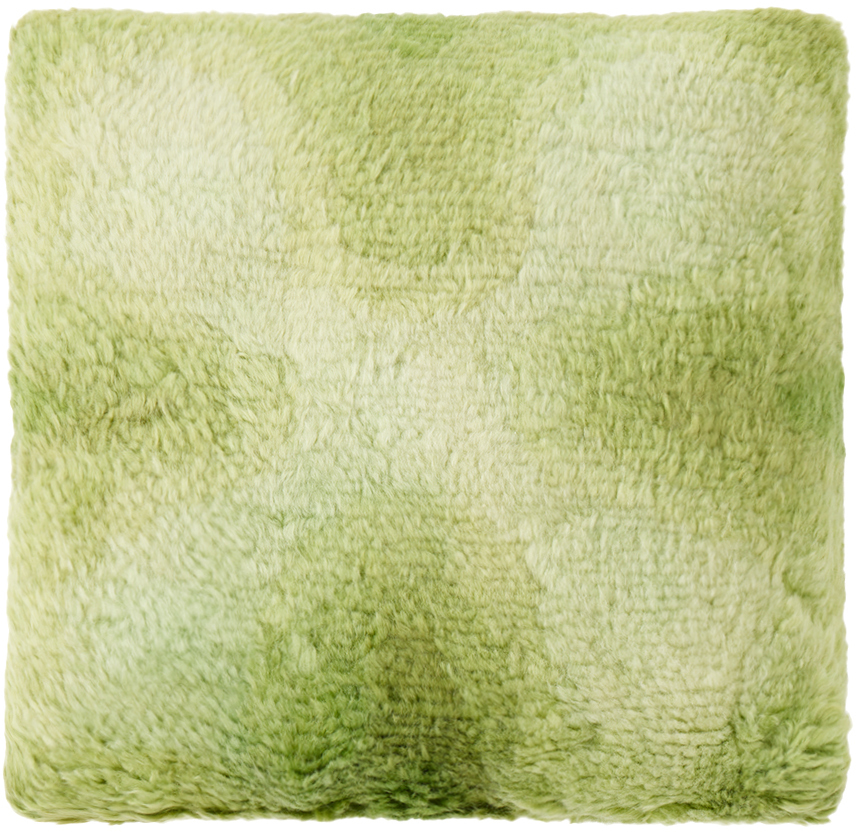 Mush Studios Green 'the Ripple' Cushion In Grass