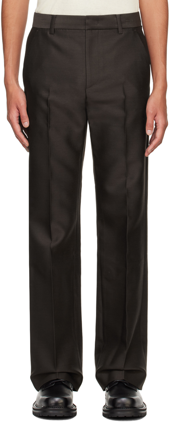 Brown Bootcut Trousers