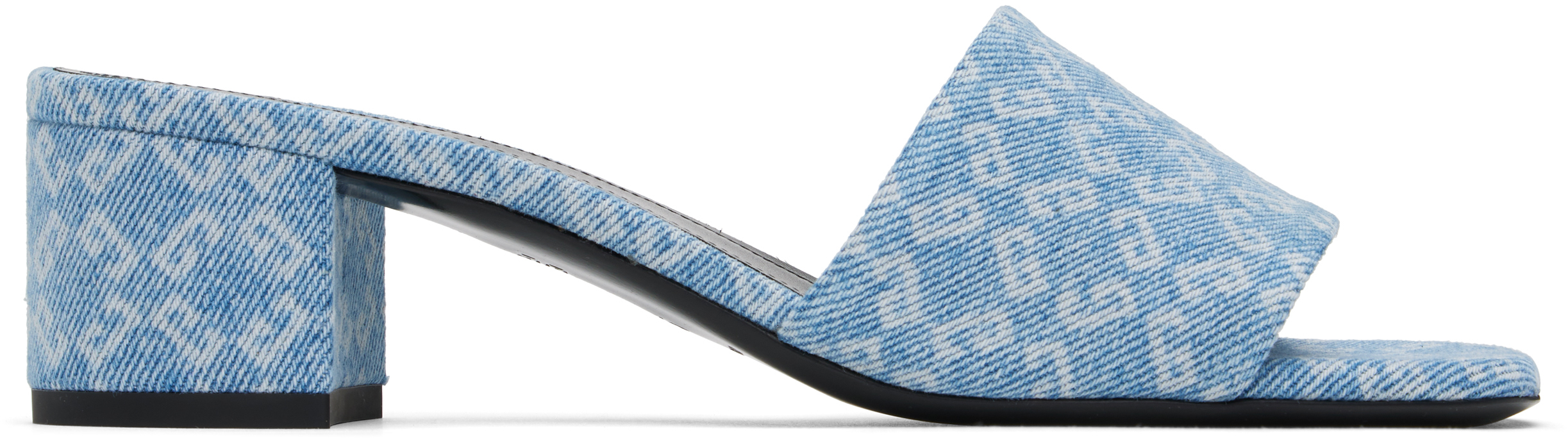 Shop Givenchy Blue 4g Heeled Sandals In 420-medium Blue