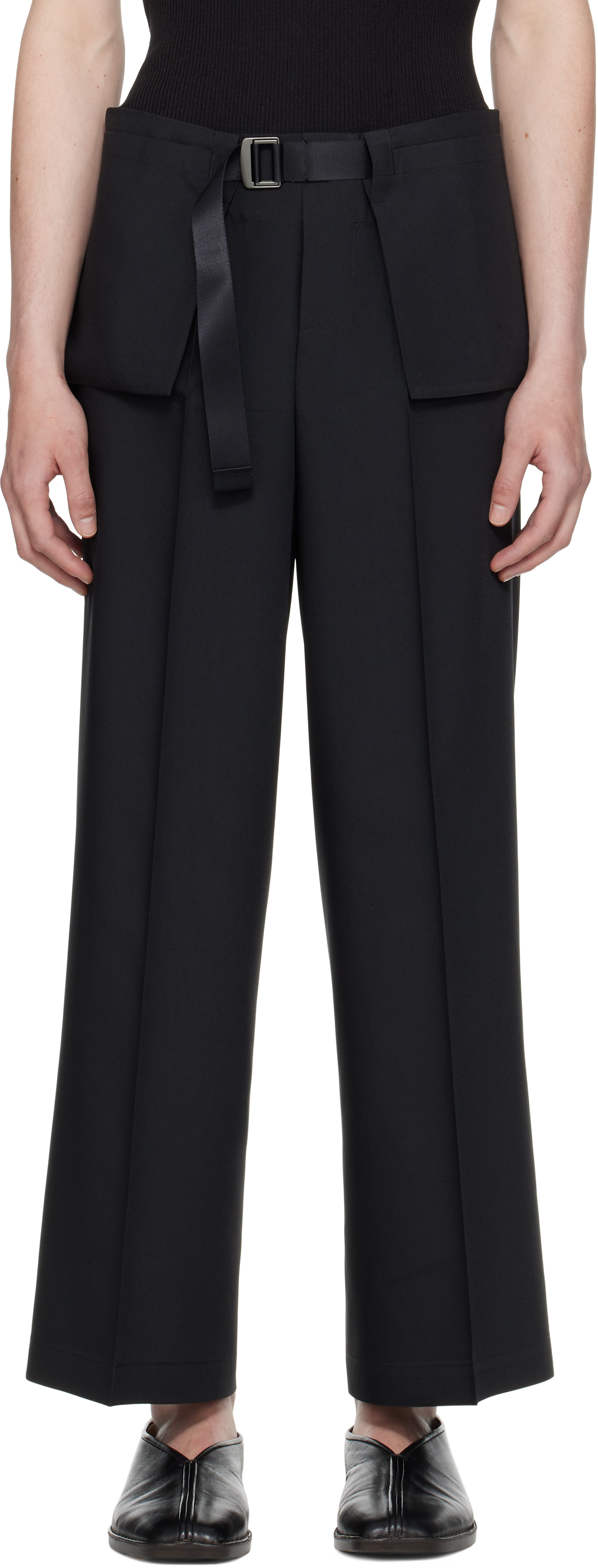 Black Box Composition Solid Trousers