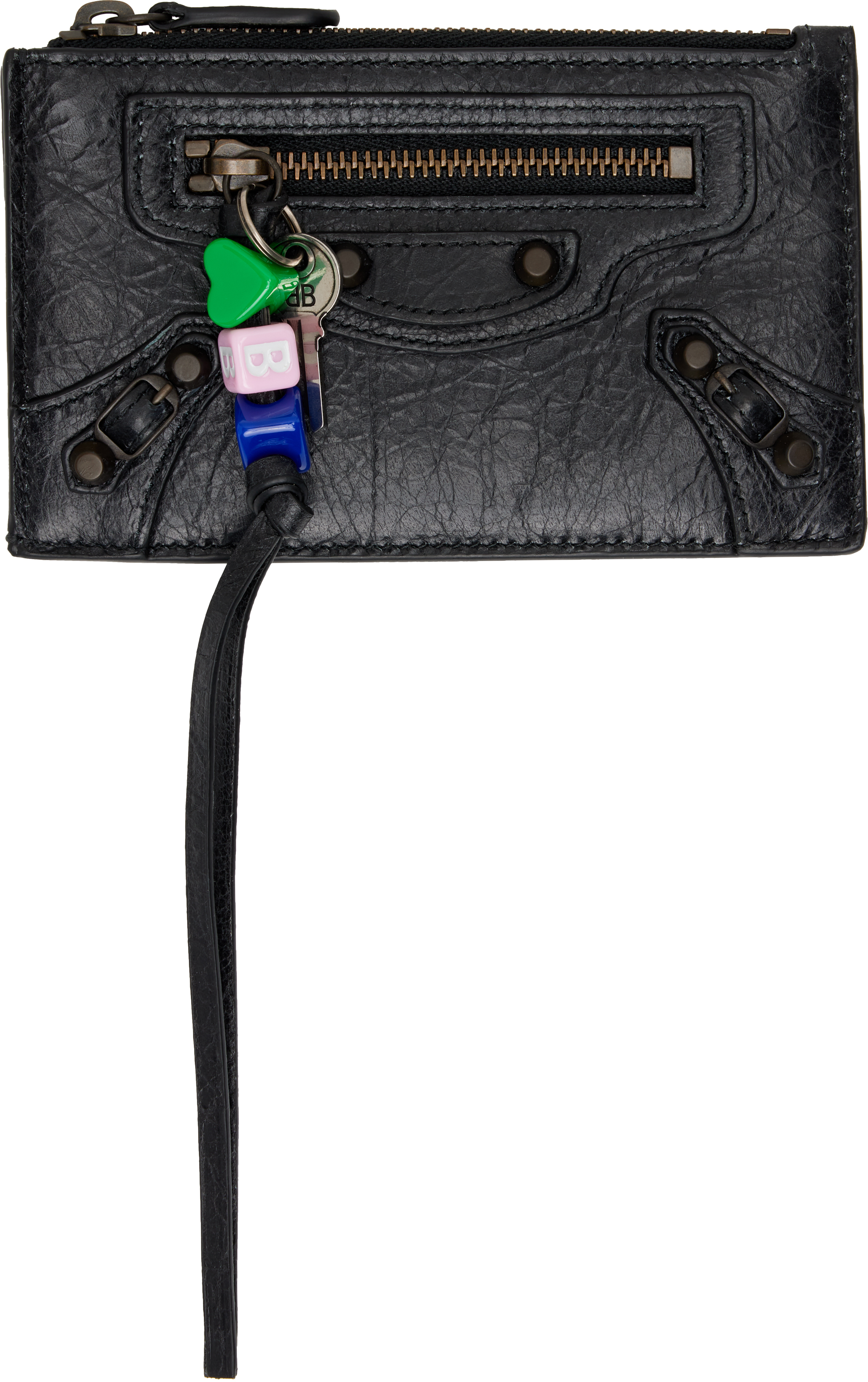 Black 'Le City' Long Coin Card Holder