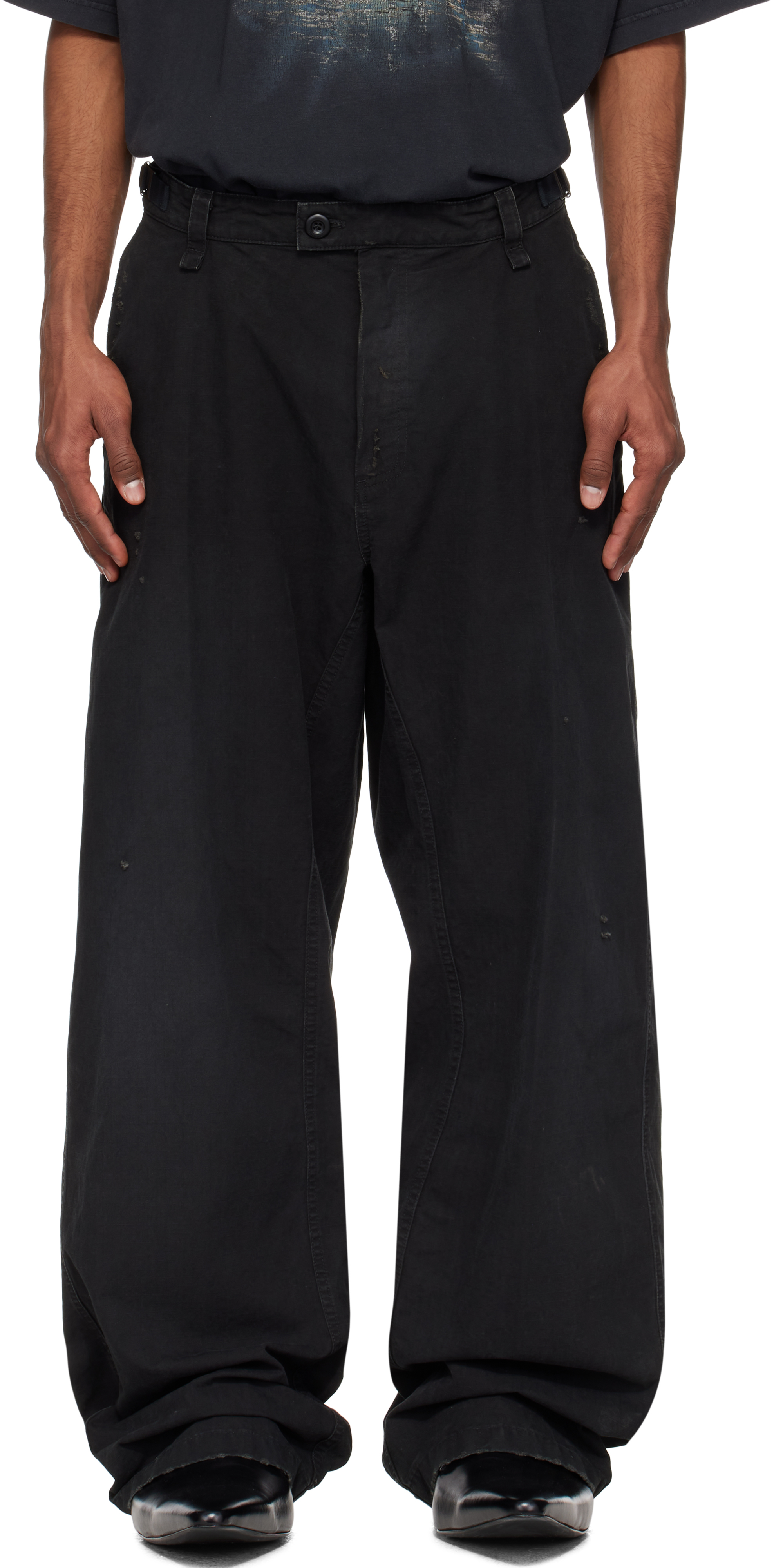 Black Minimal Trousers