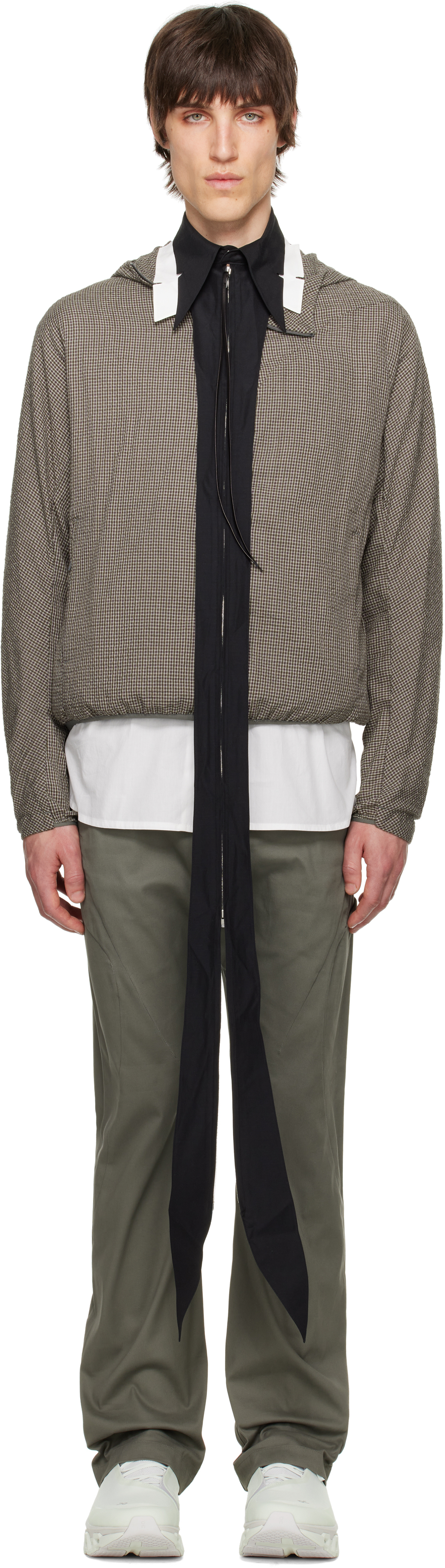 POST ARCHIVE FACTION (PAF) Black 8.0 Shirt Left Collar