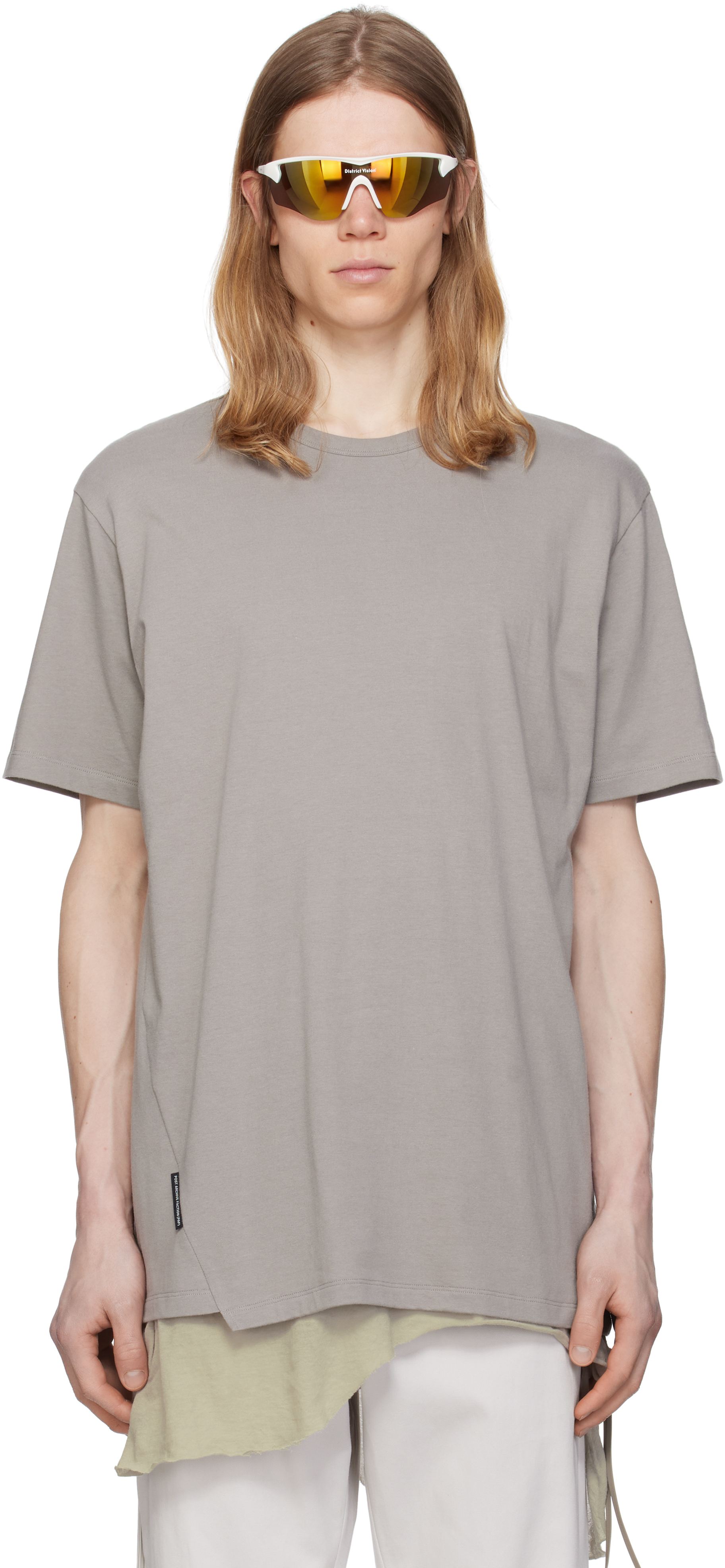 POST ARCHIVE FACTION (PAF) Gray 8.0 Center T-shirt