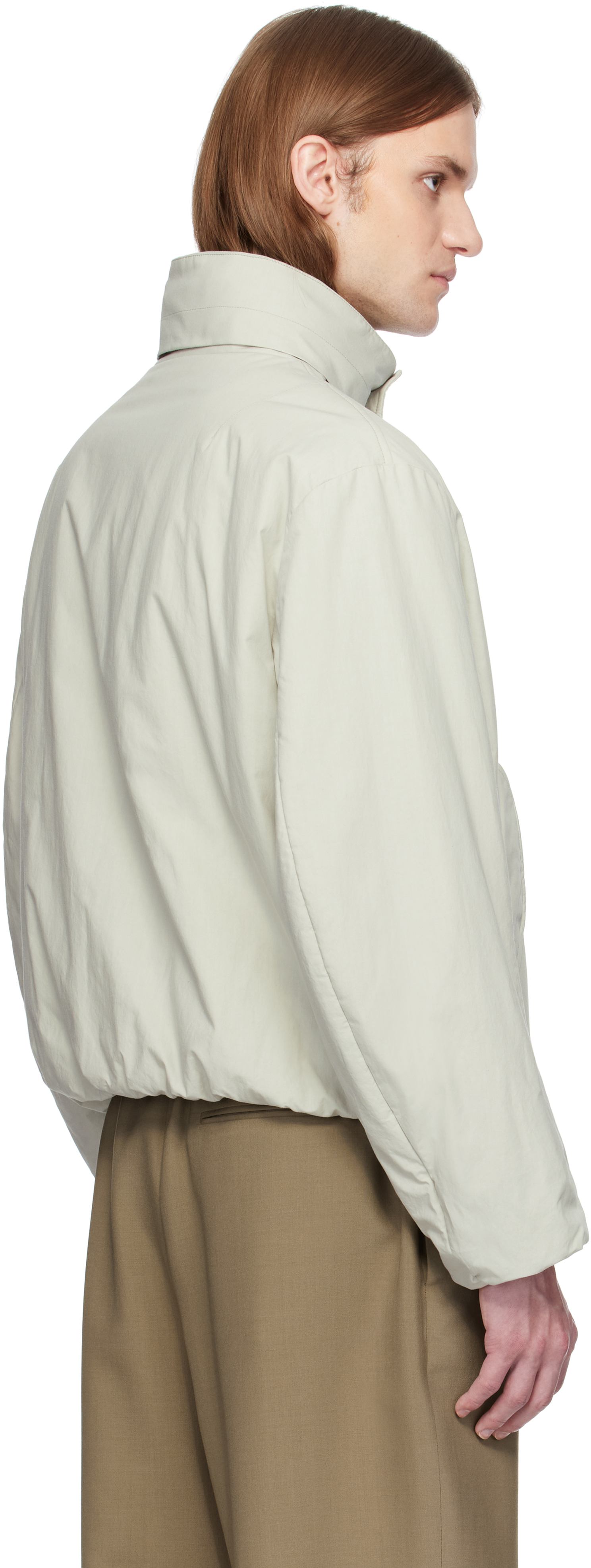 Shop The Row Gray Lucius Jacket In Stn Stone