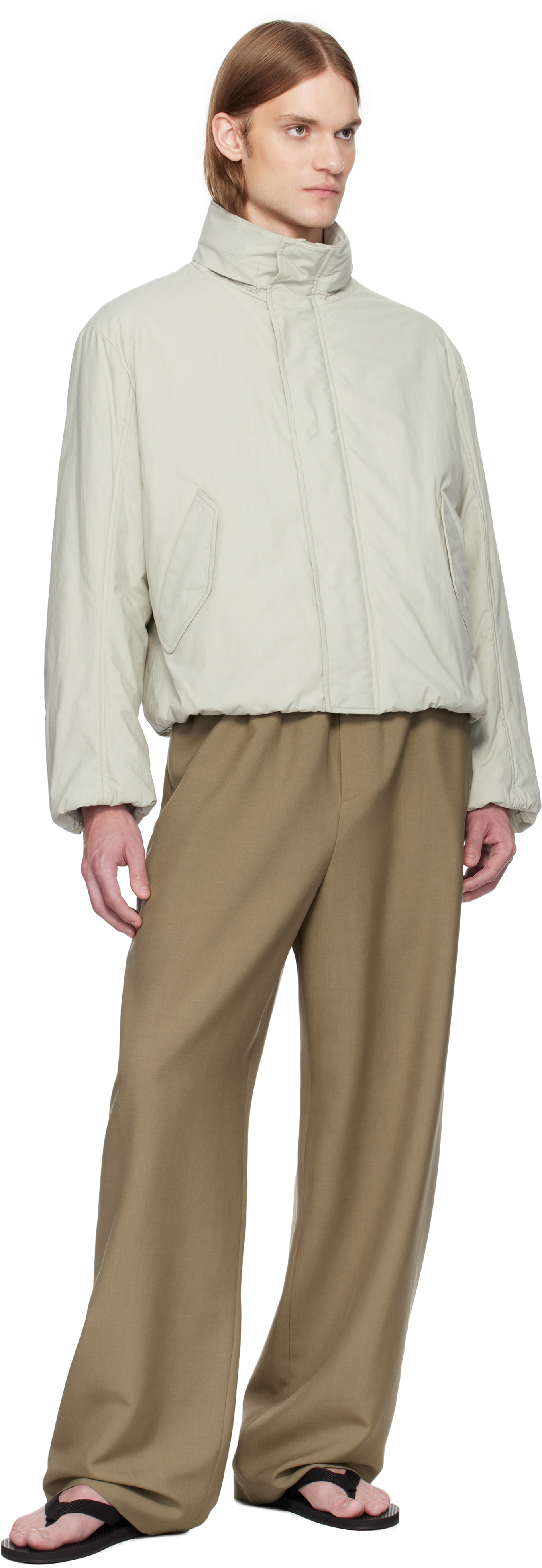 THE ROW GRAY LUCIUS JACKET 