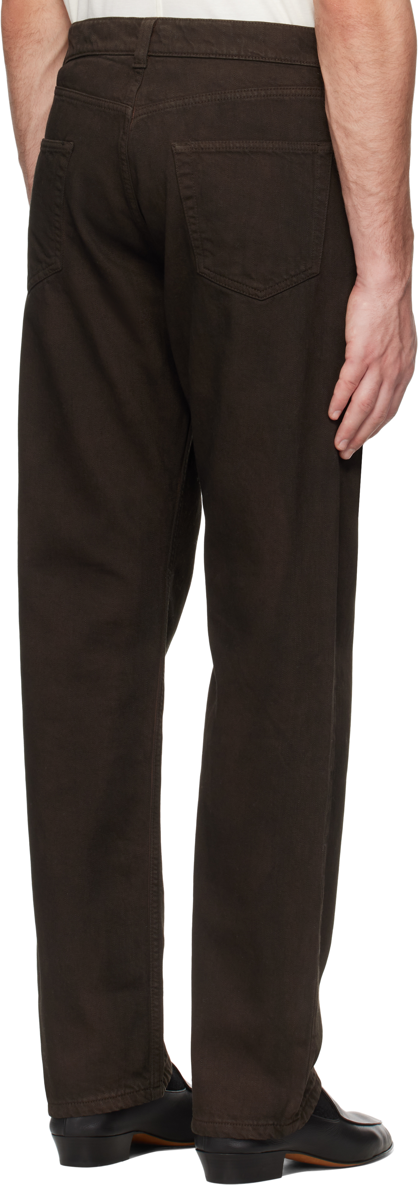 Shop The Row Brown Burt Jeans In Bro Brown