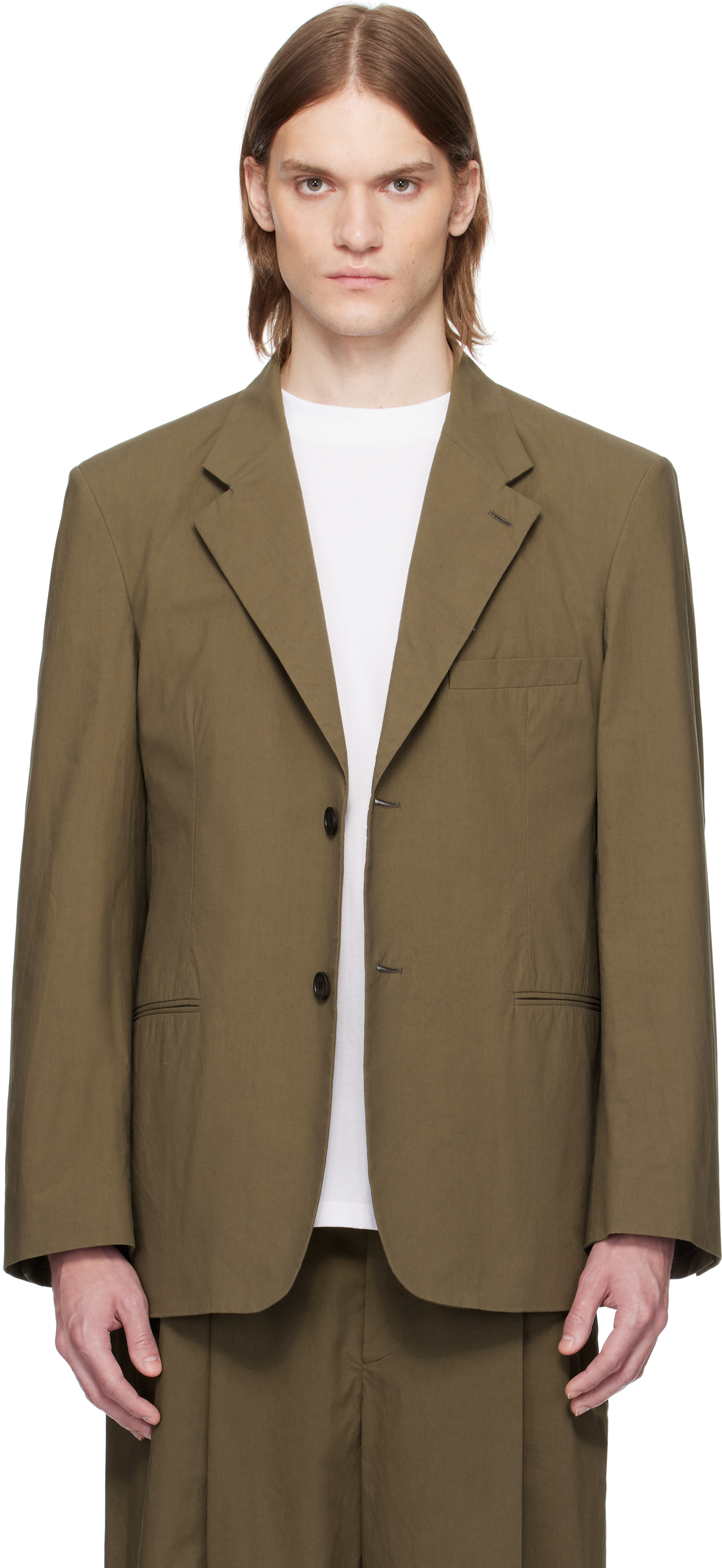 THE ROW KHAKI RITCHIE BLAZER