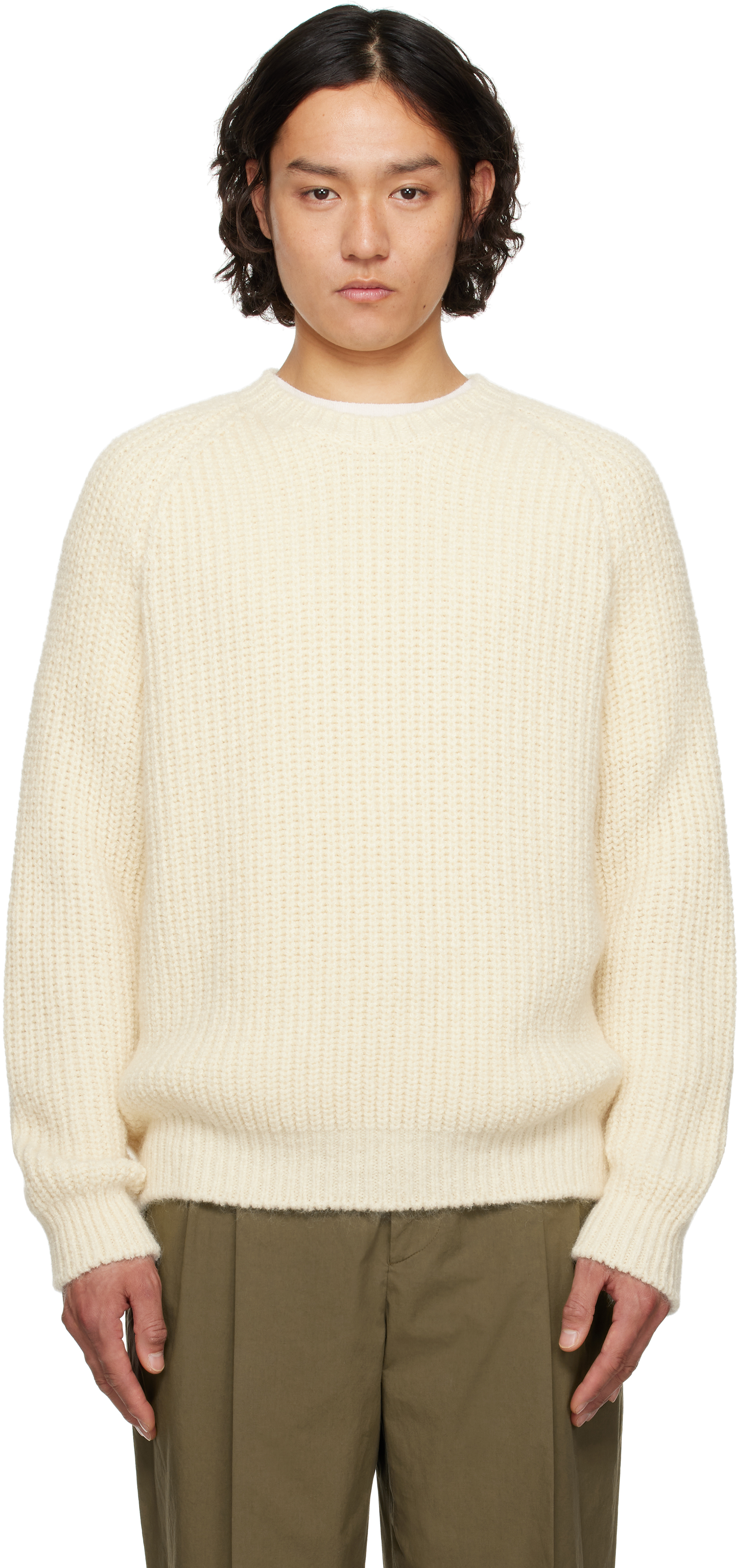 Shop The Row Off-white Adonis Sweater In Ivr Ivory