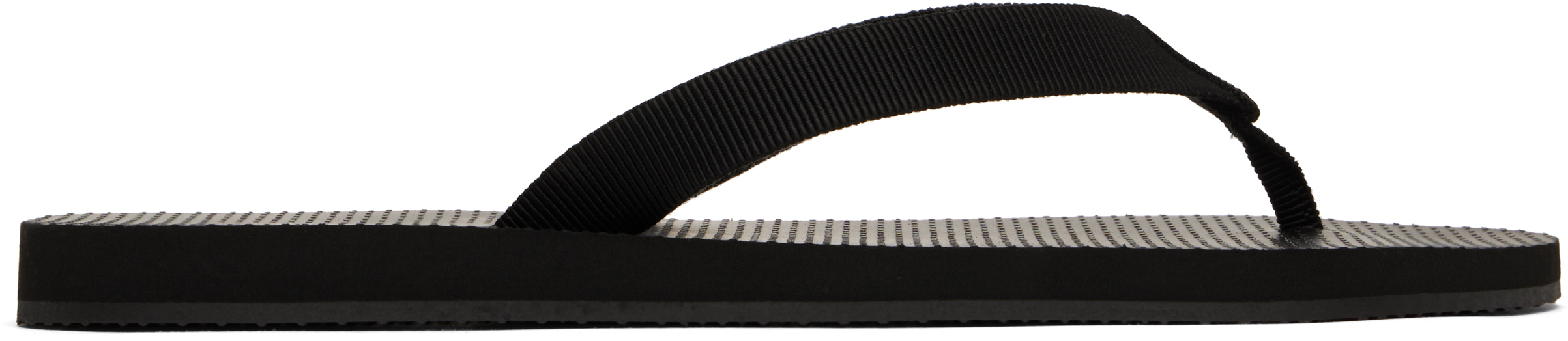 Shop The Row Black Dune Classic Flip-flops In Blk Black