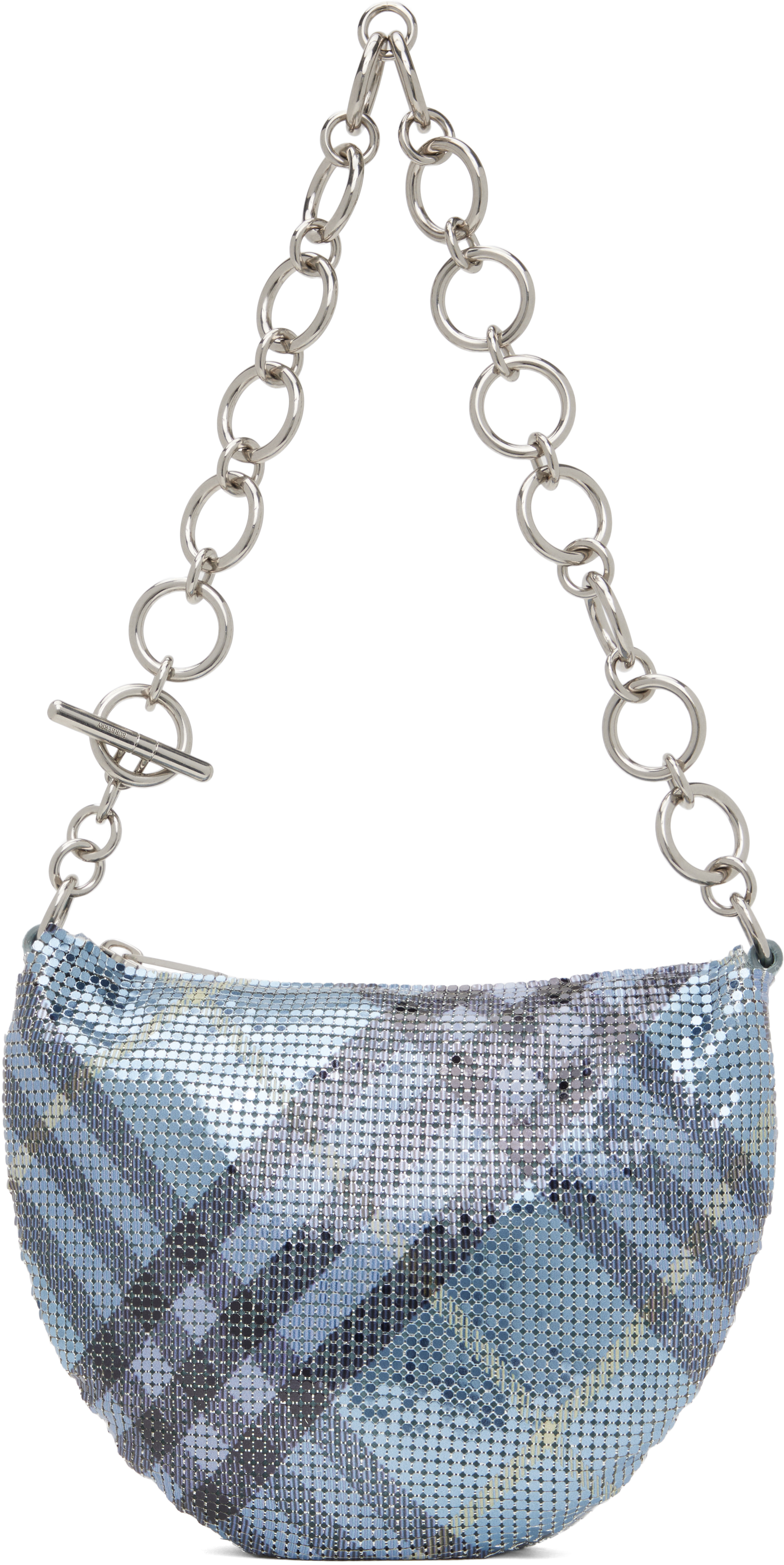 Blue Chainmail Bag