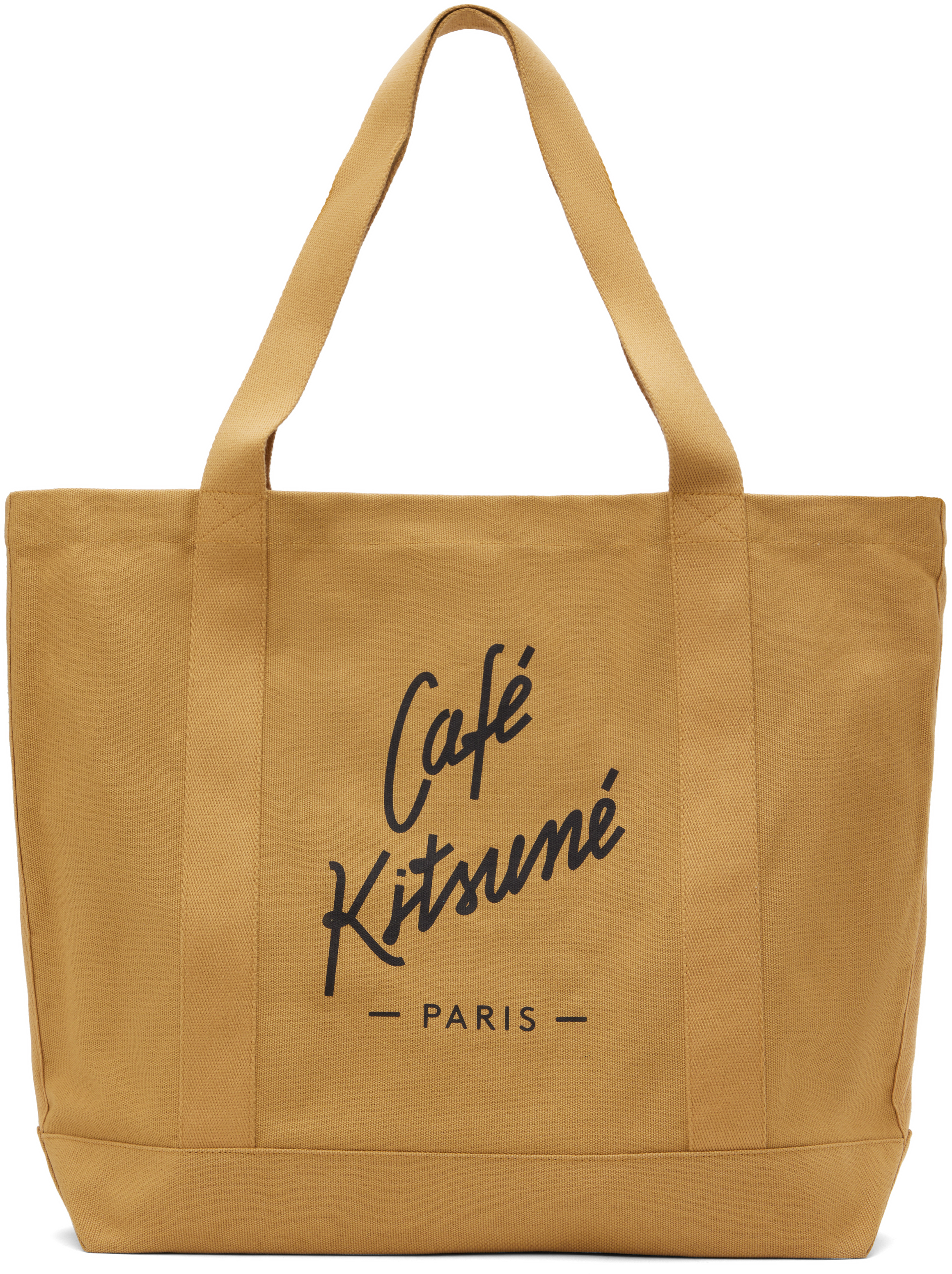 Maison Kitsuné Yellow 'café Kitsuné' Tote