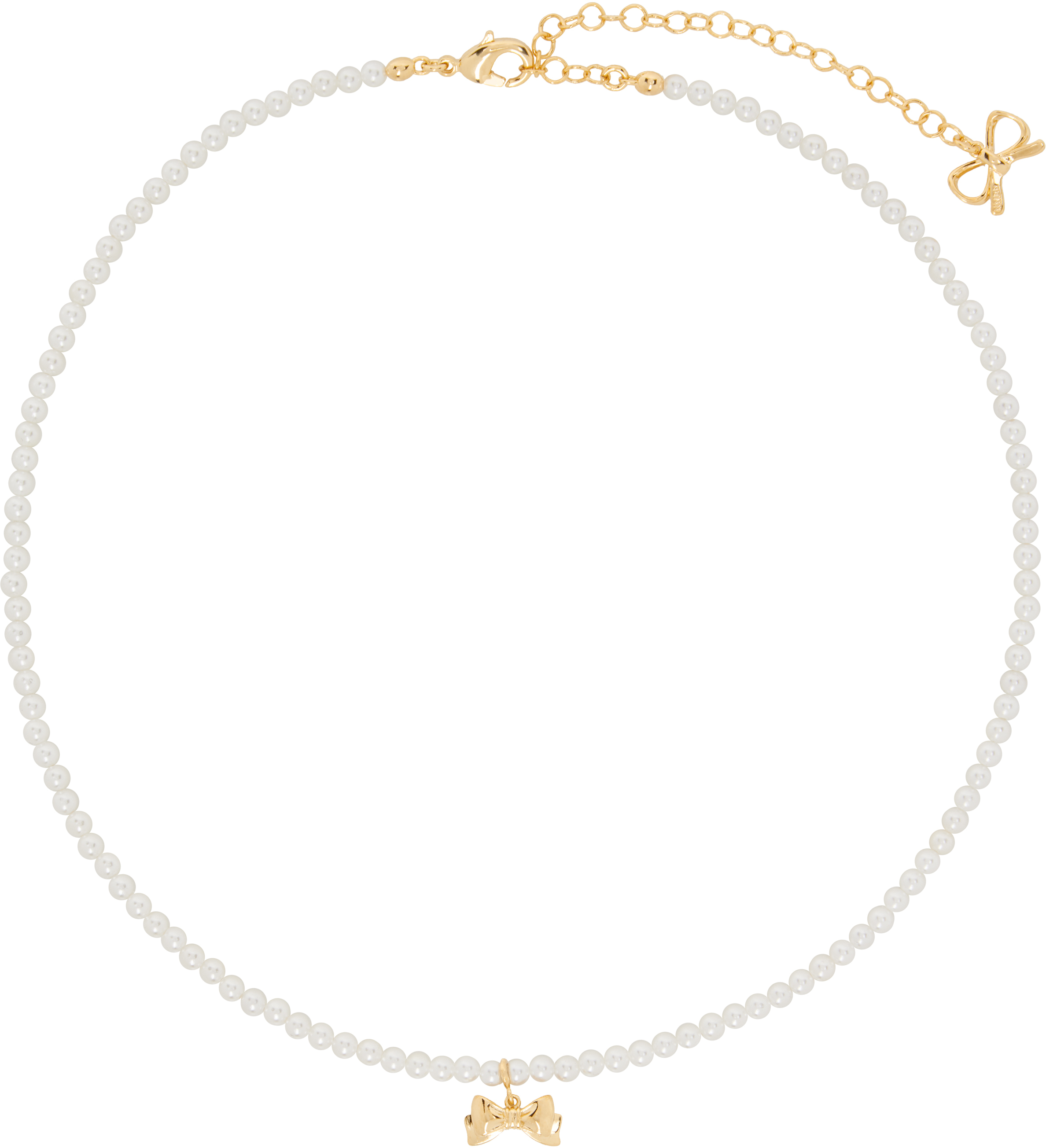 Numbering White #9708 Necklace In Pearl