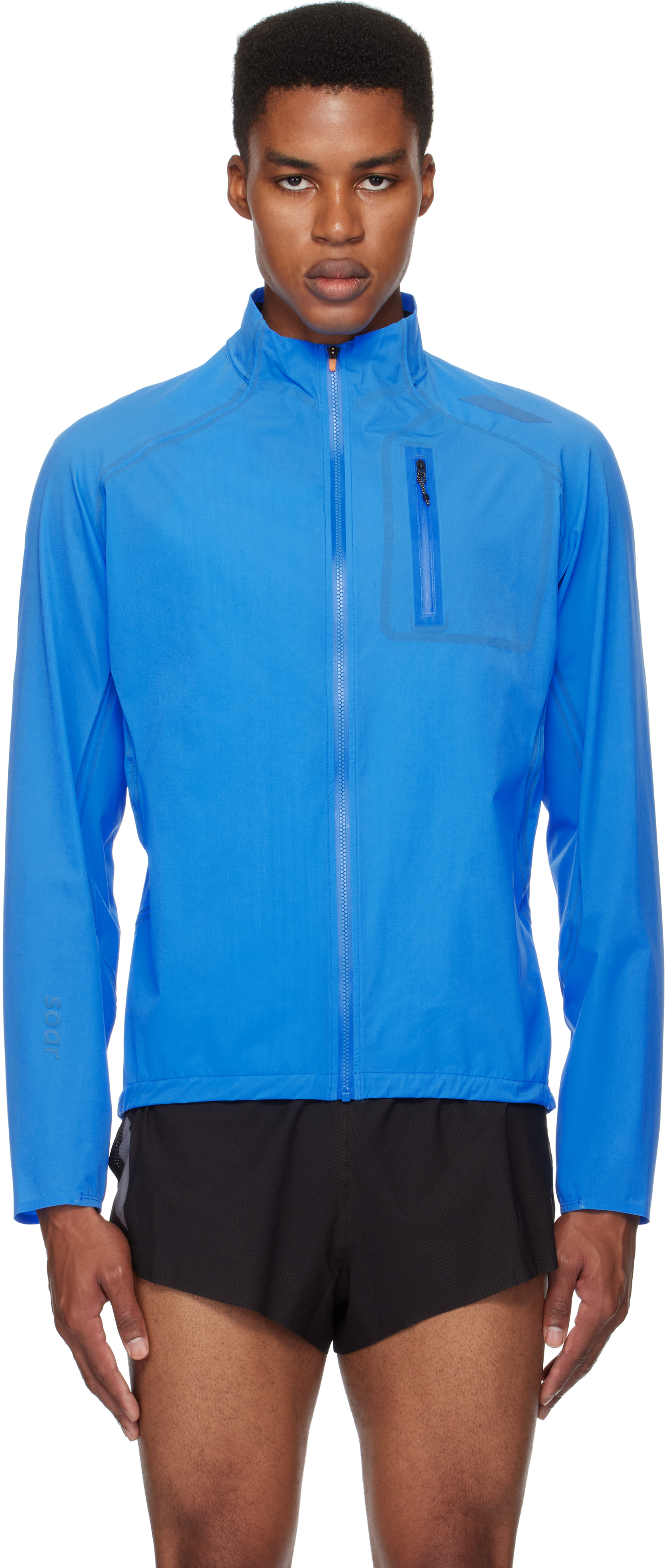Soar Blue Rainout Shell Jacket In Place Blue (blue)