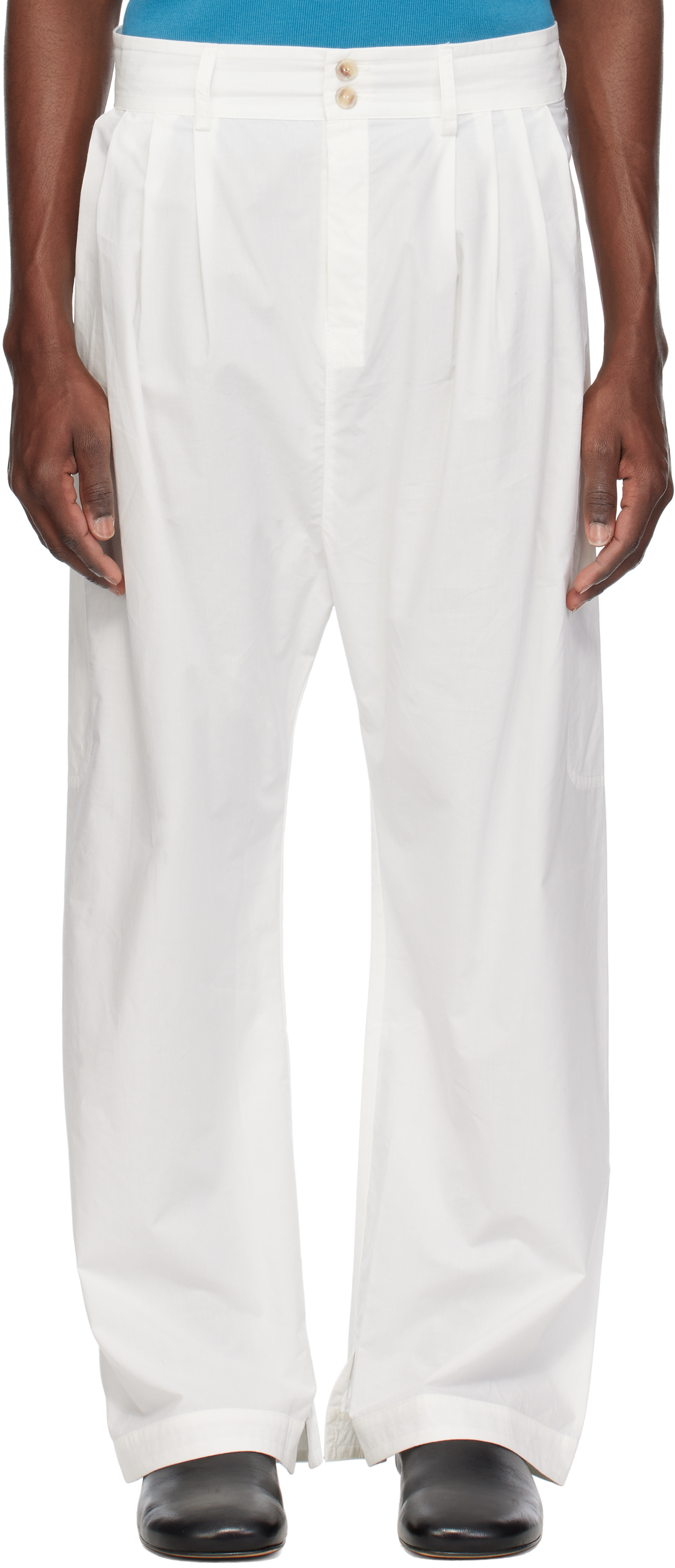 White Valentin Trousers