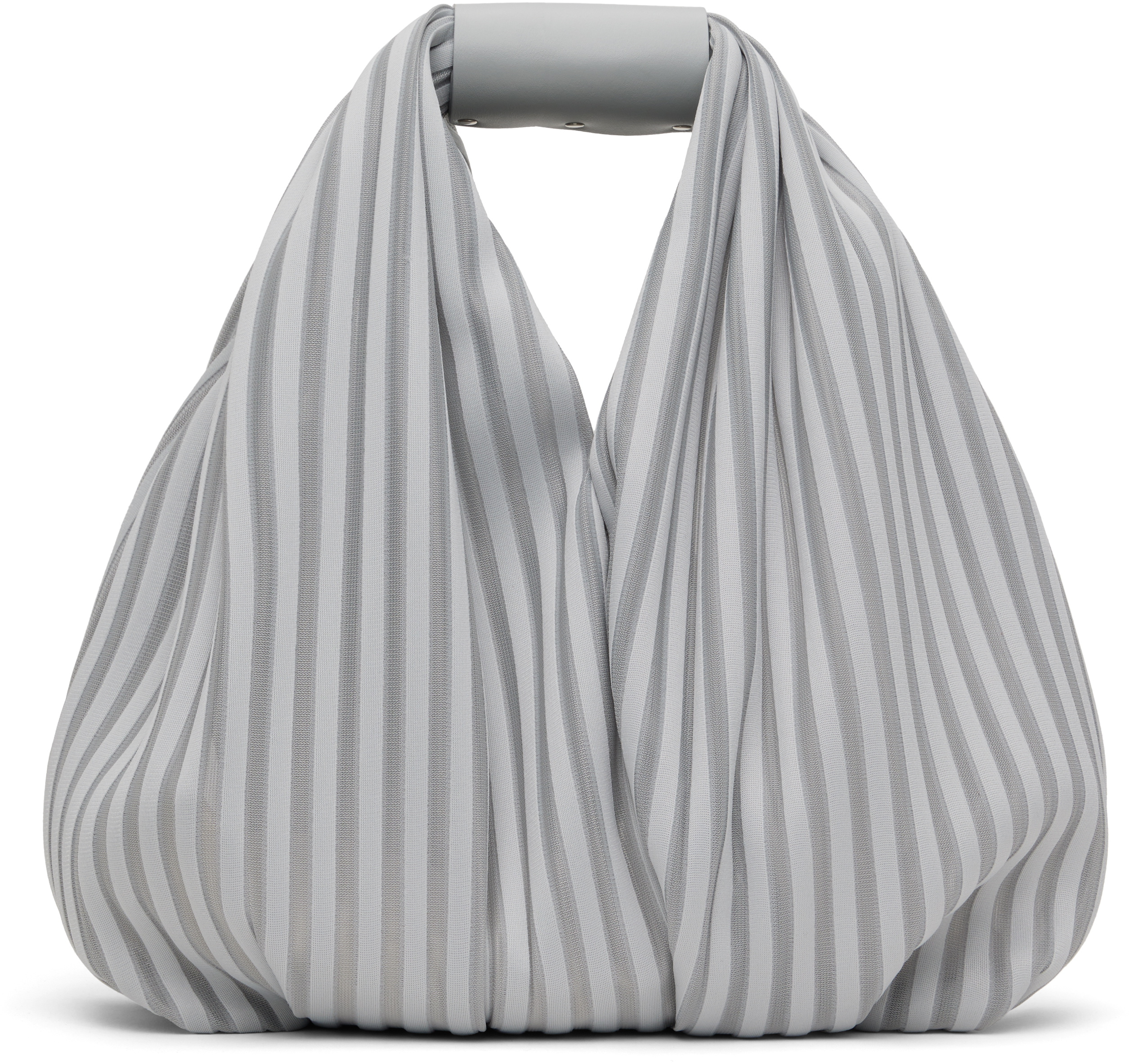 Issey Miyake Gray Linear Bag In 18 Dew Gray