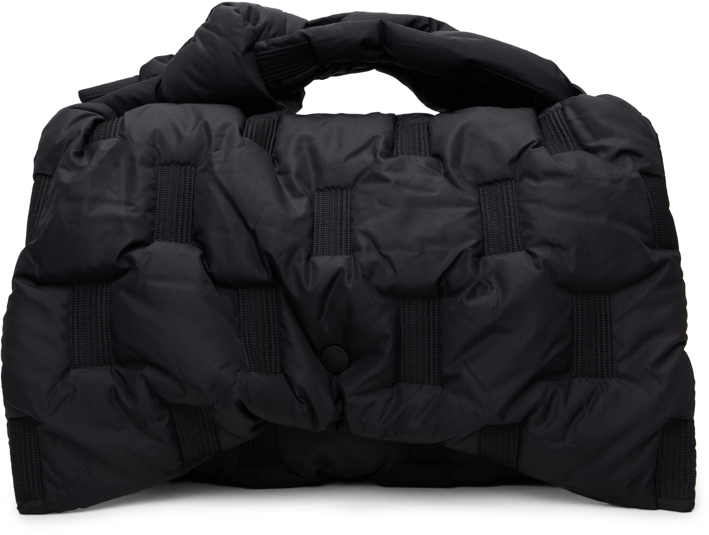 Issey Miyake Black Square Cushion Bag In 15 Black