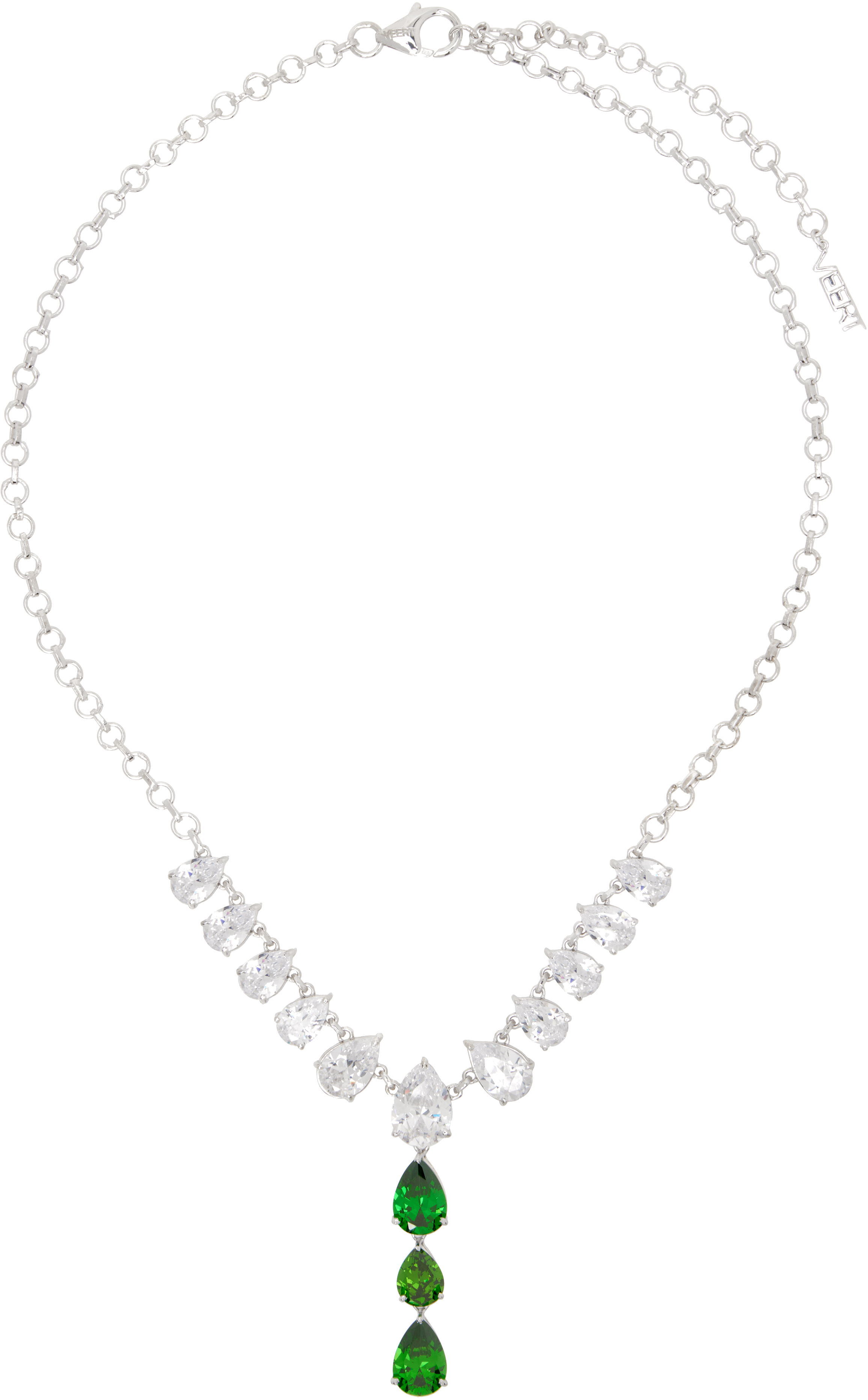 White Gold 'The Drop Chain' Necklace